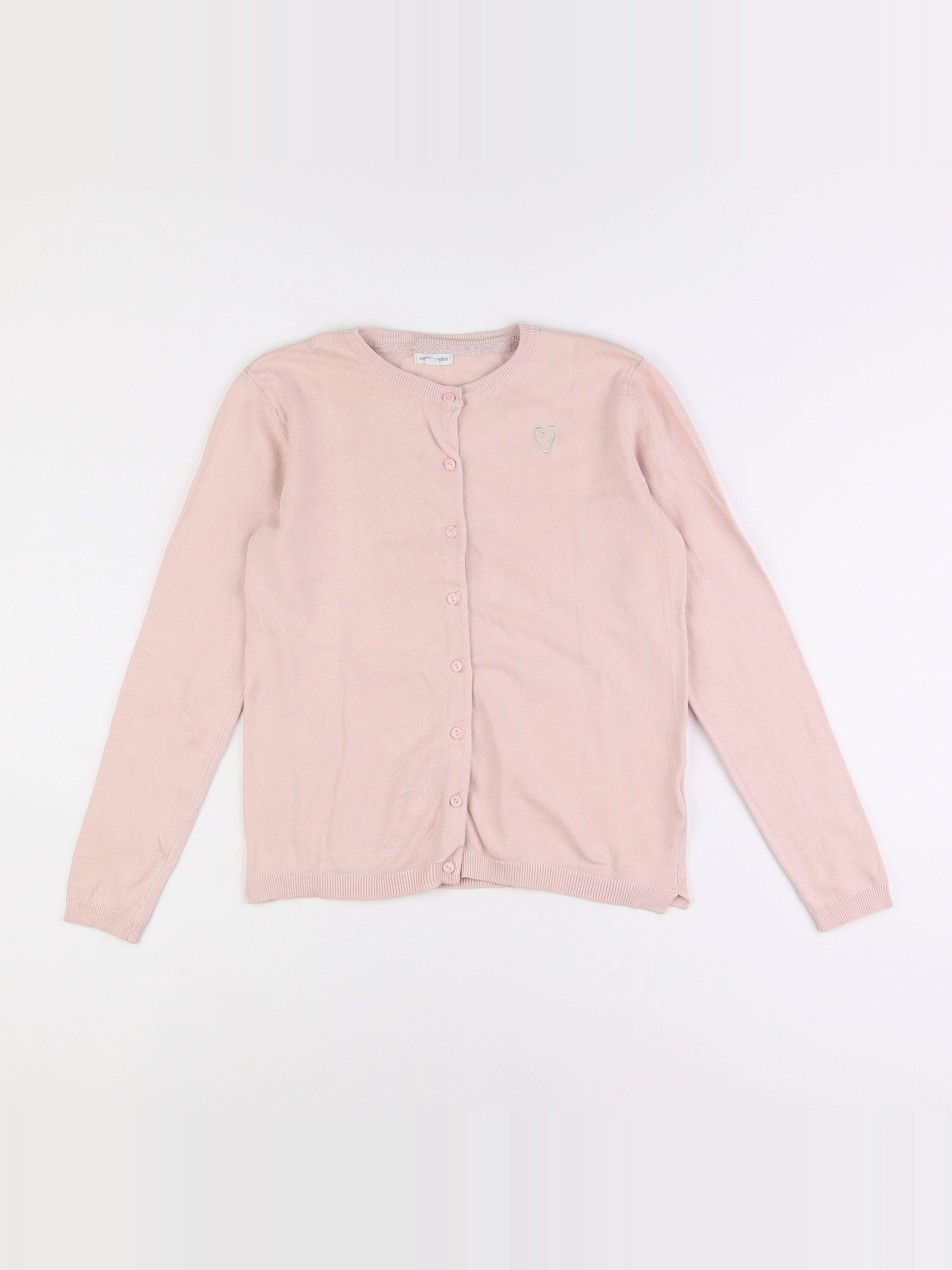 Vertbaudet - gilet rose - 12 ans