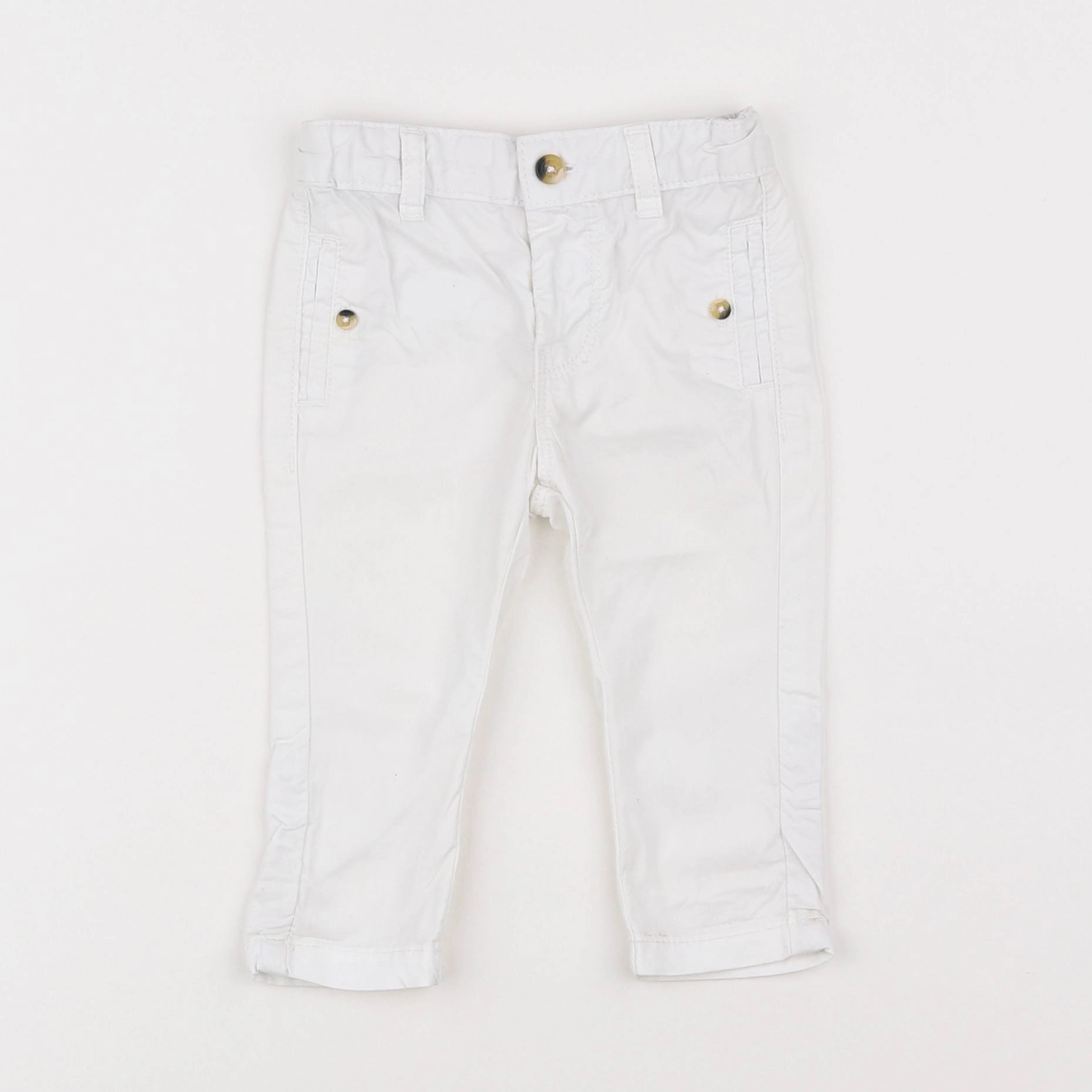 Vertbaudet - pantalon blanc - 3 mois