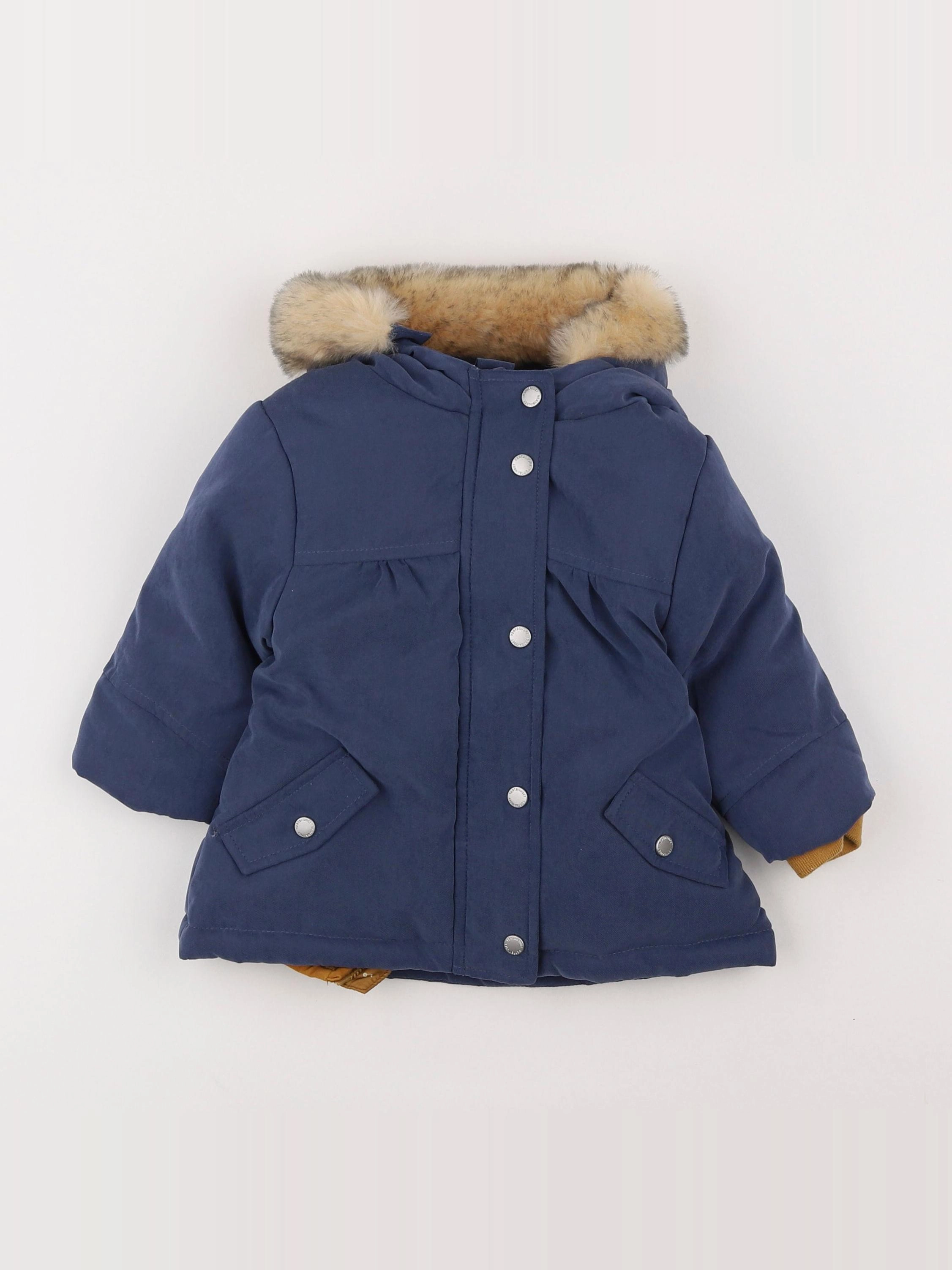 Vertbaudet - parka bleu - 12 mois
