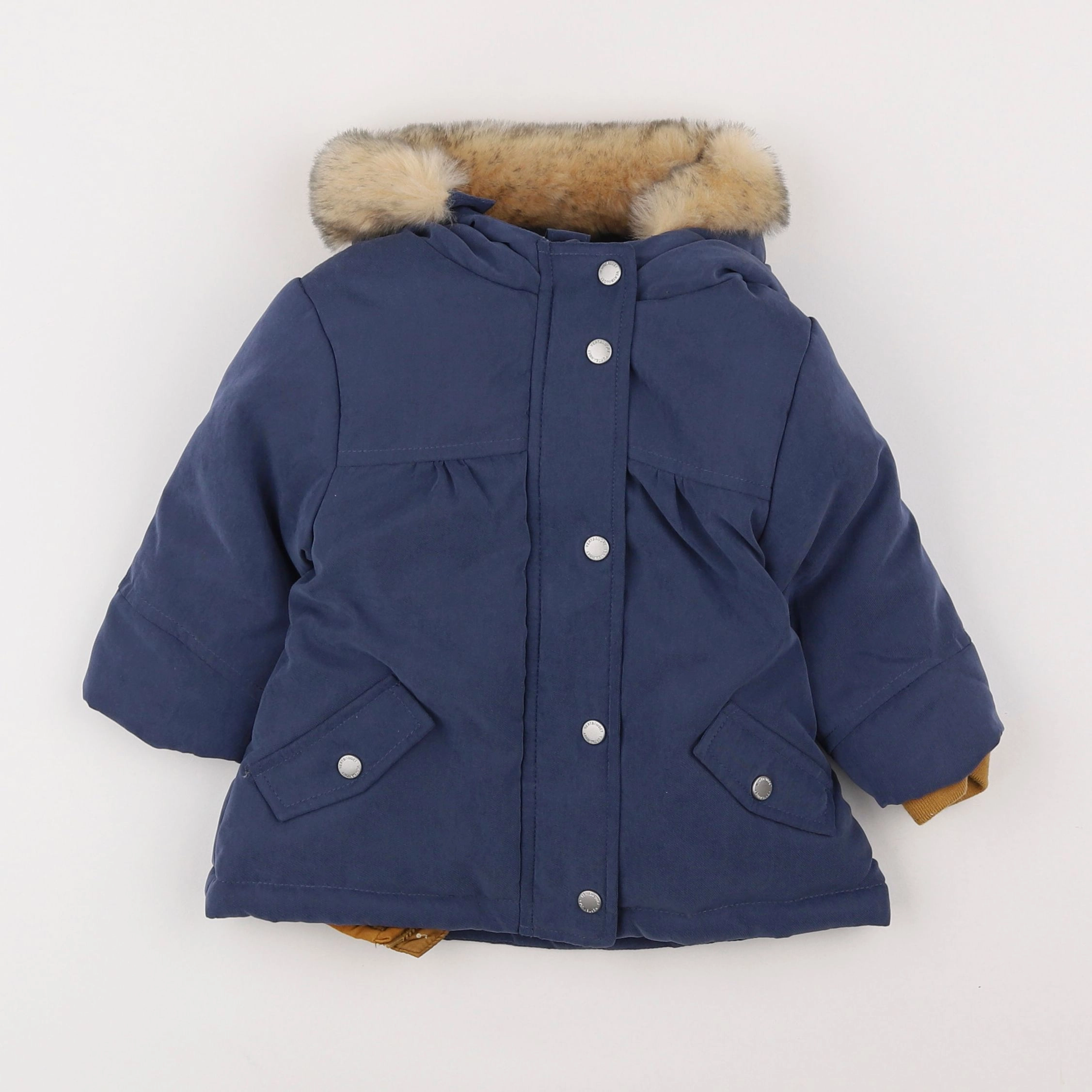 Vertbaudet - parka bleu - 12 mois