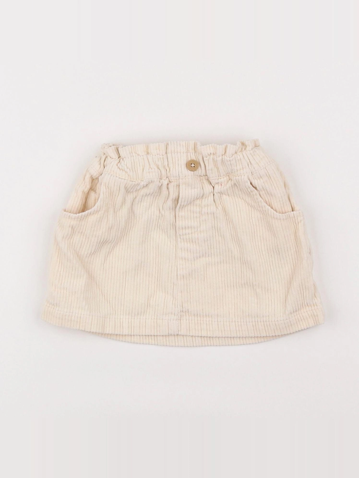 Vertbaudet - jupe blanc - 9 mois