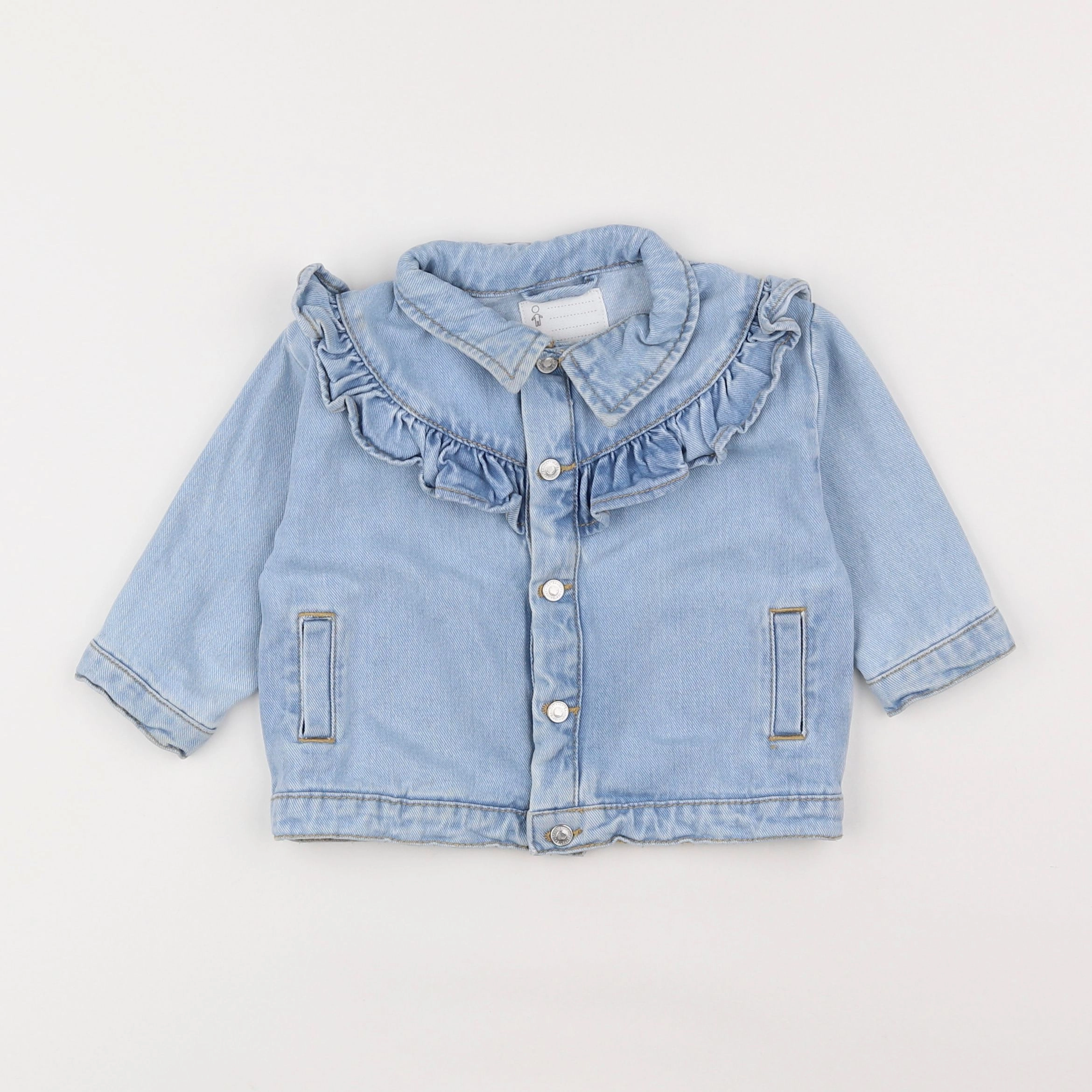 Vertbaudet - veste bleu - 12 mois