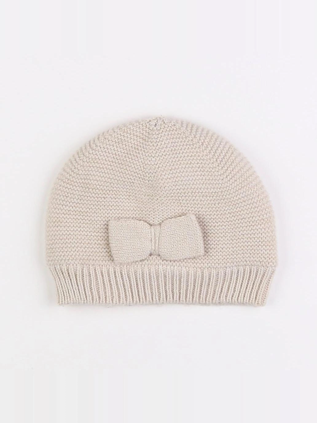Vertbaudet - bonnet beige, or - 12/18 mois