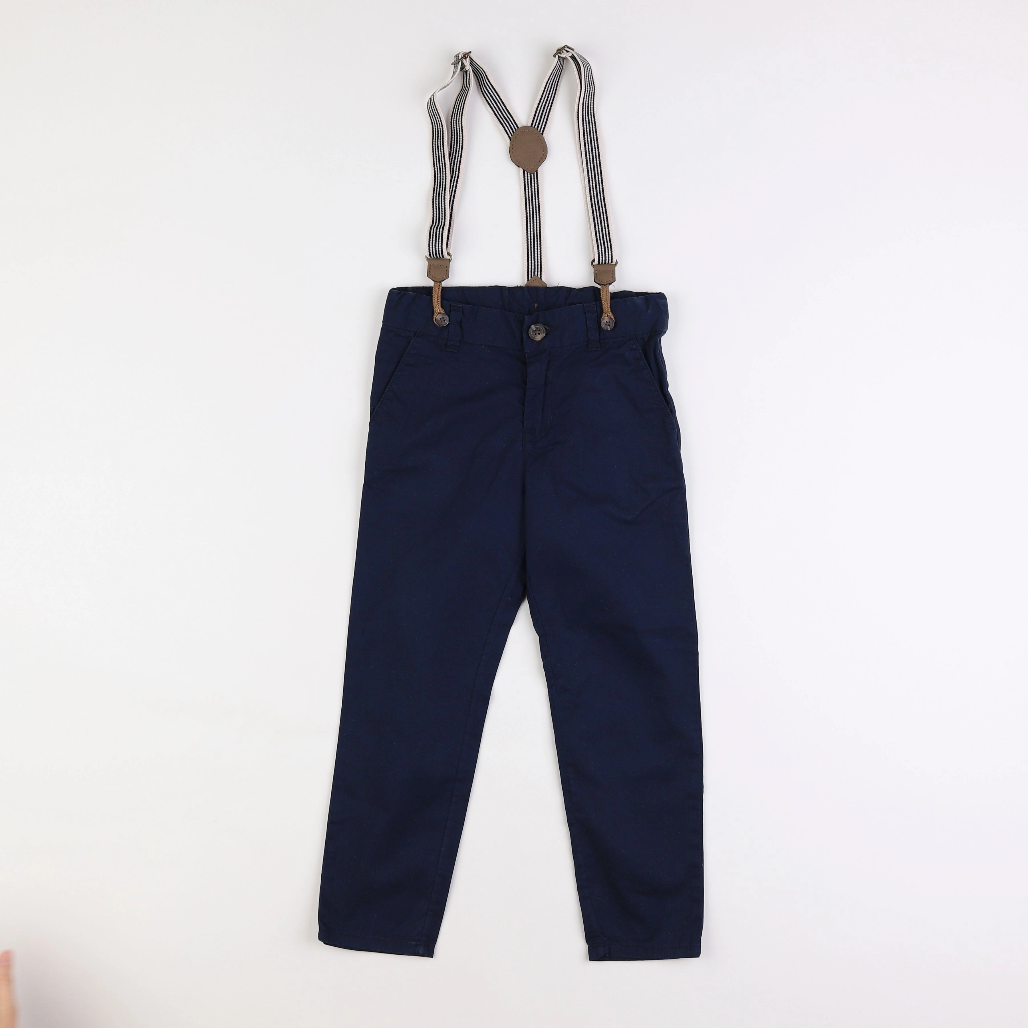 H&M - pantalon bleu - 4/5 ans