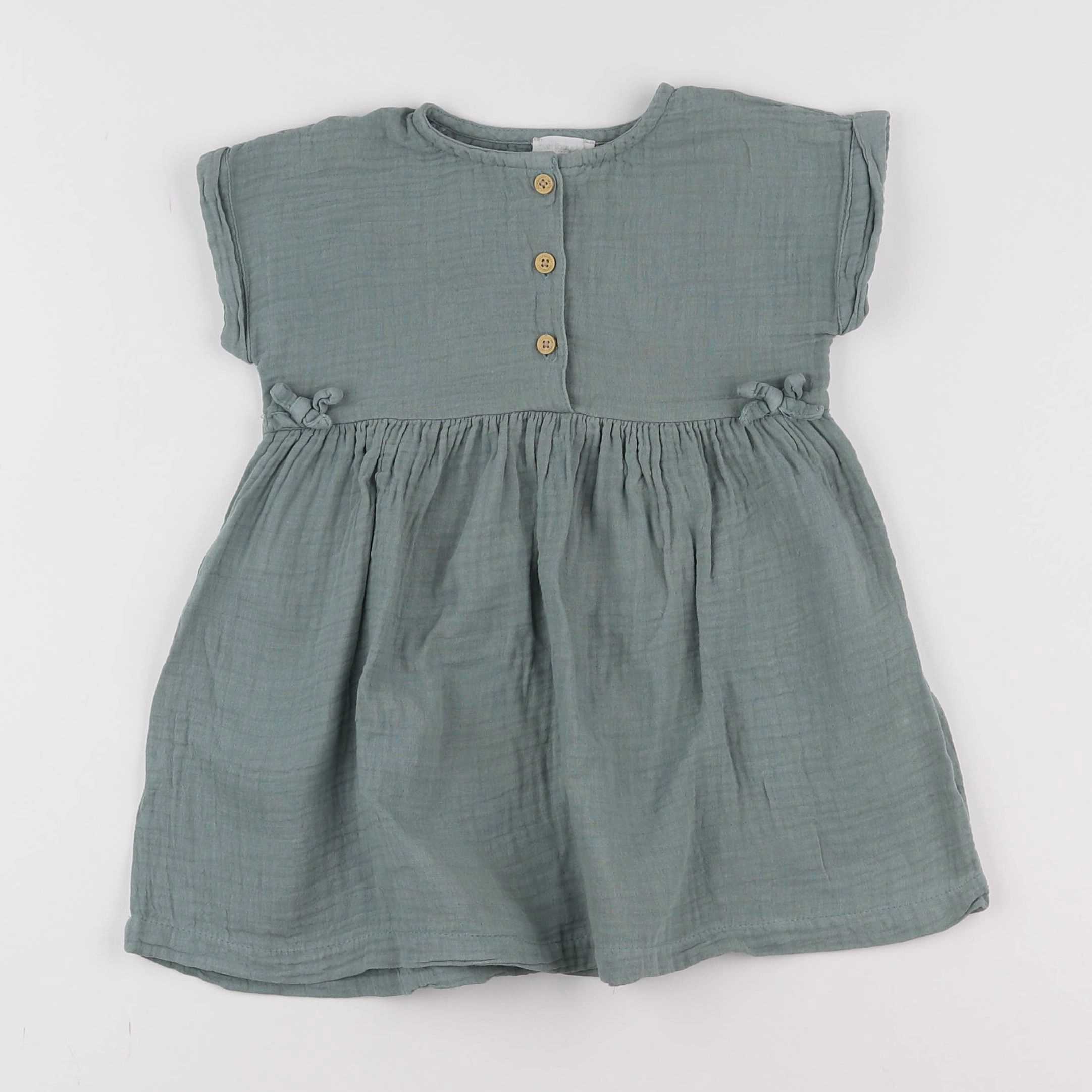 Vertbaudet - robe vert - 2 ans