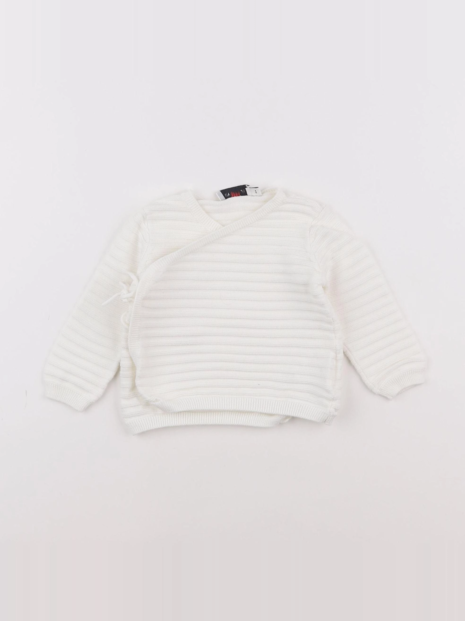 Cyrillus - gilet blanc - 6 mois