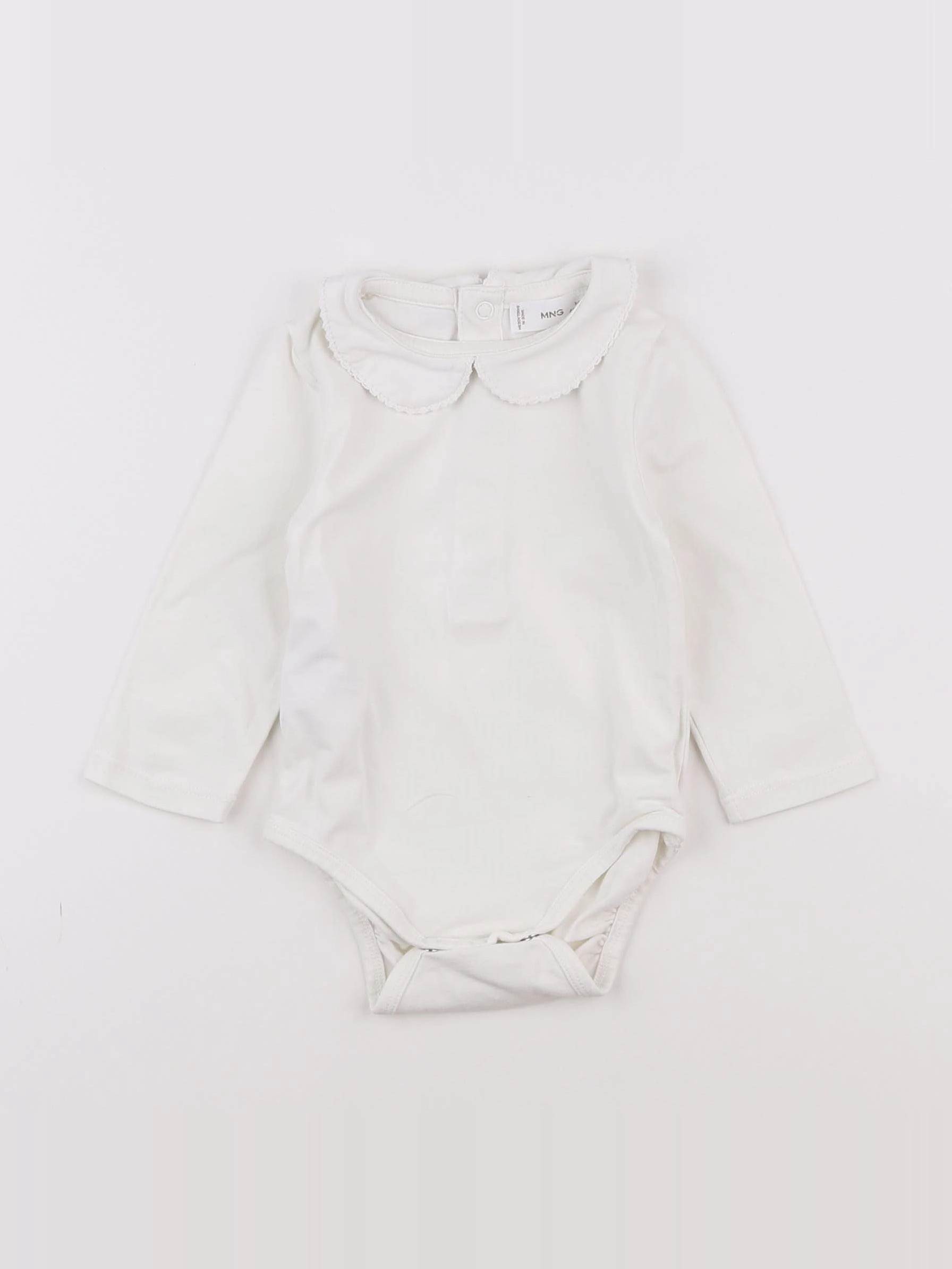Mango - body à col blanc - 3/6 mois