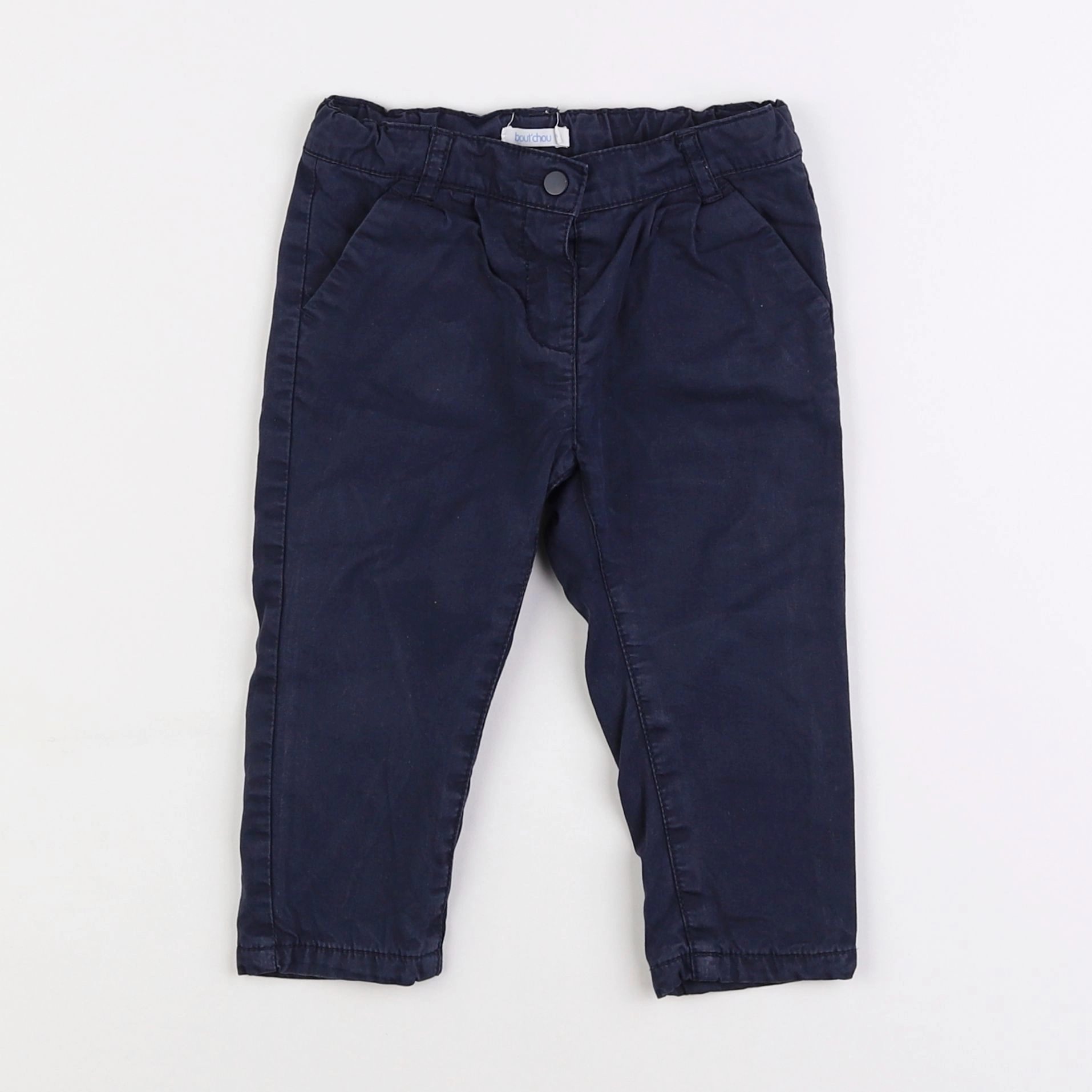 Boutchou - pantalon bleu - 12 mois