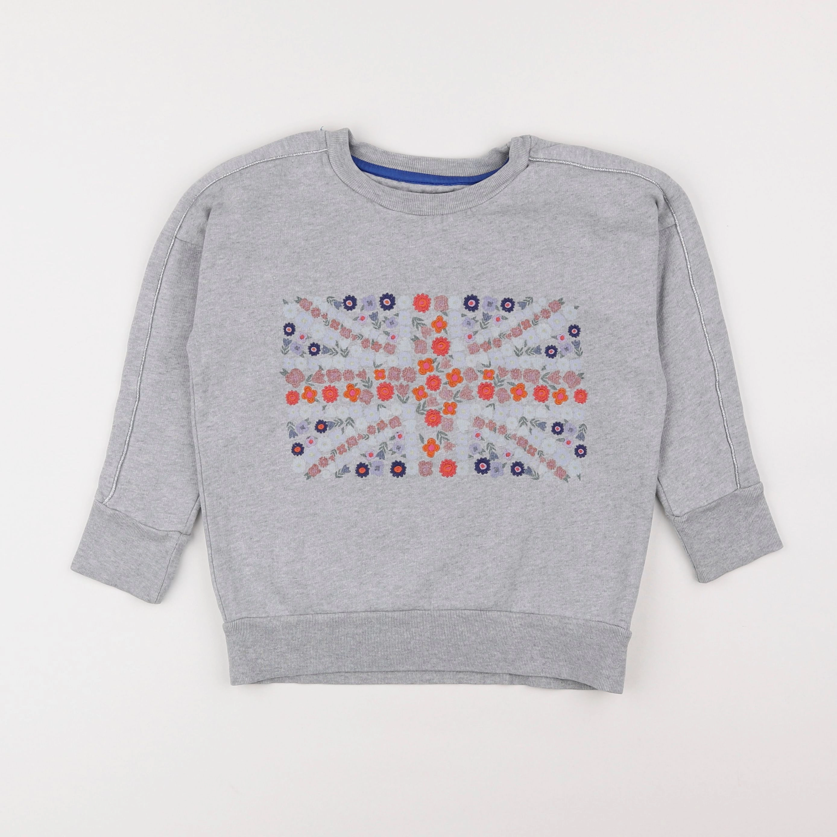 Boden - sweat gris - 3/4 ans