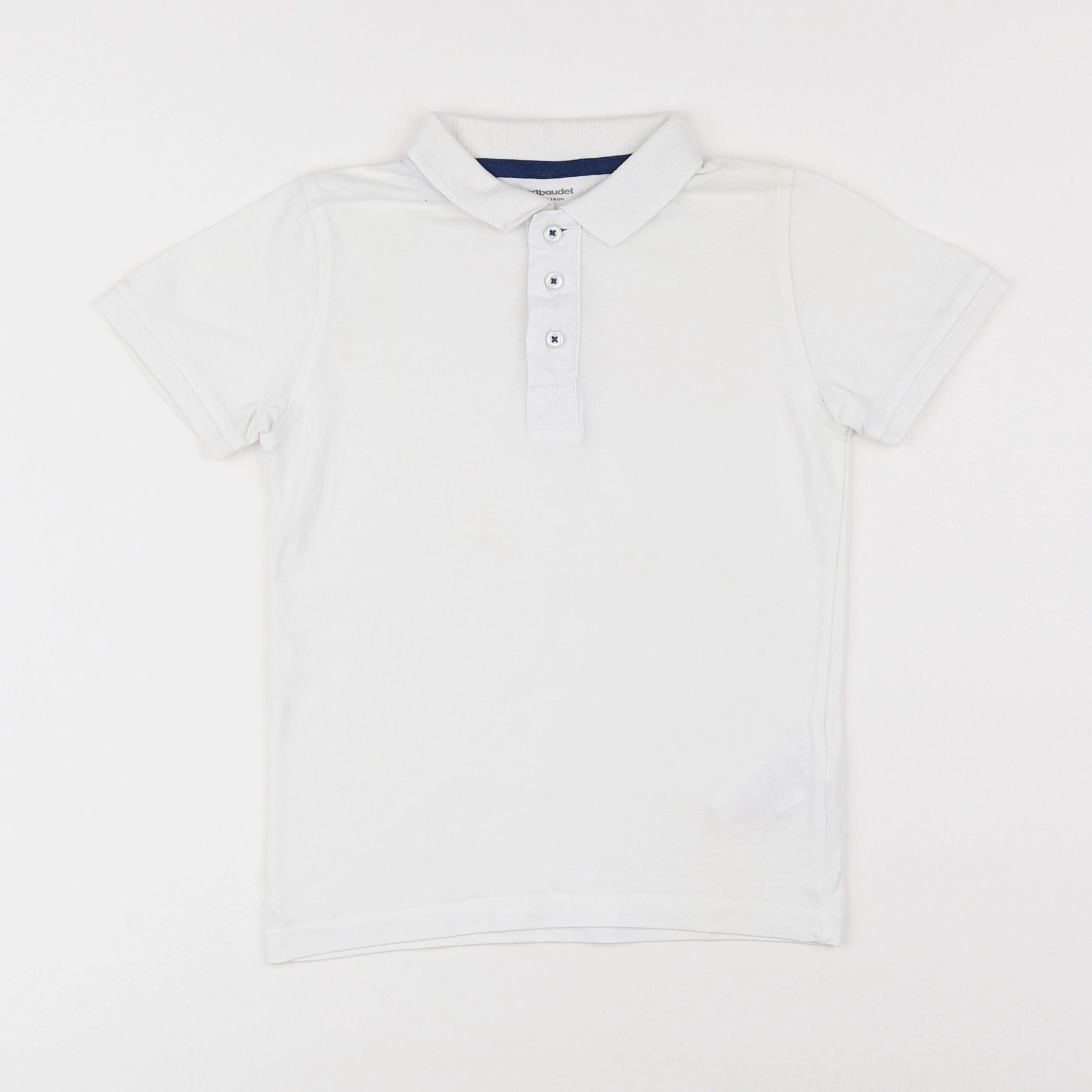 Vertbaudet - polo blanc - 6 ans