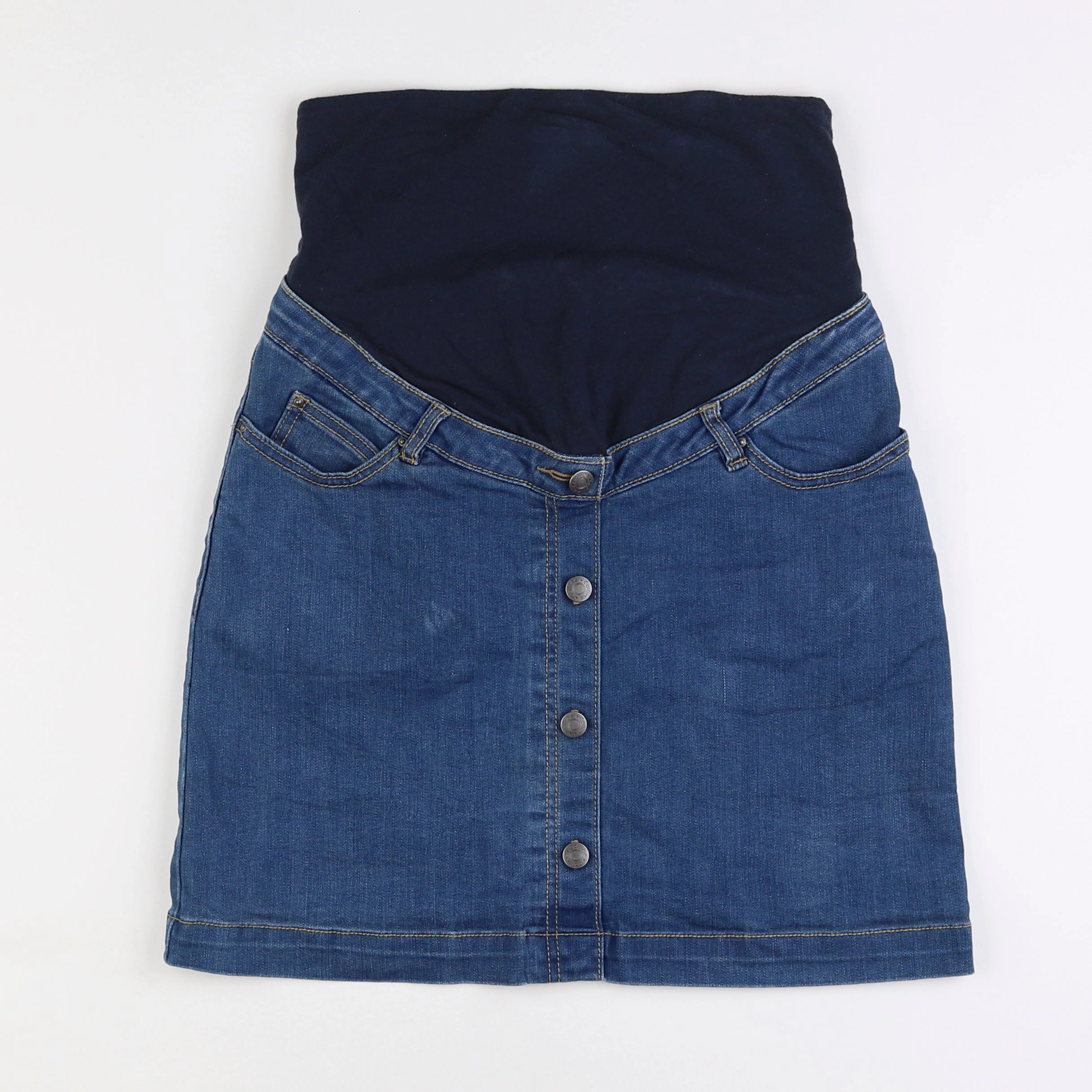 Vertbaudet - jupe grossesse bleu - 36