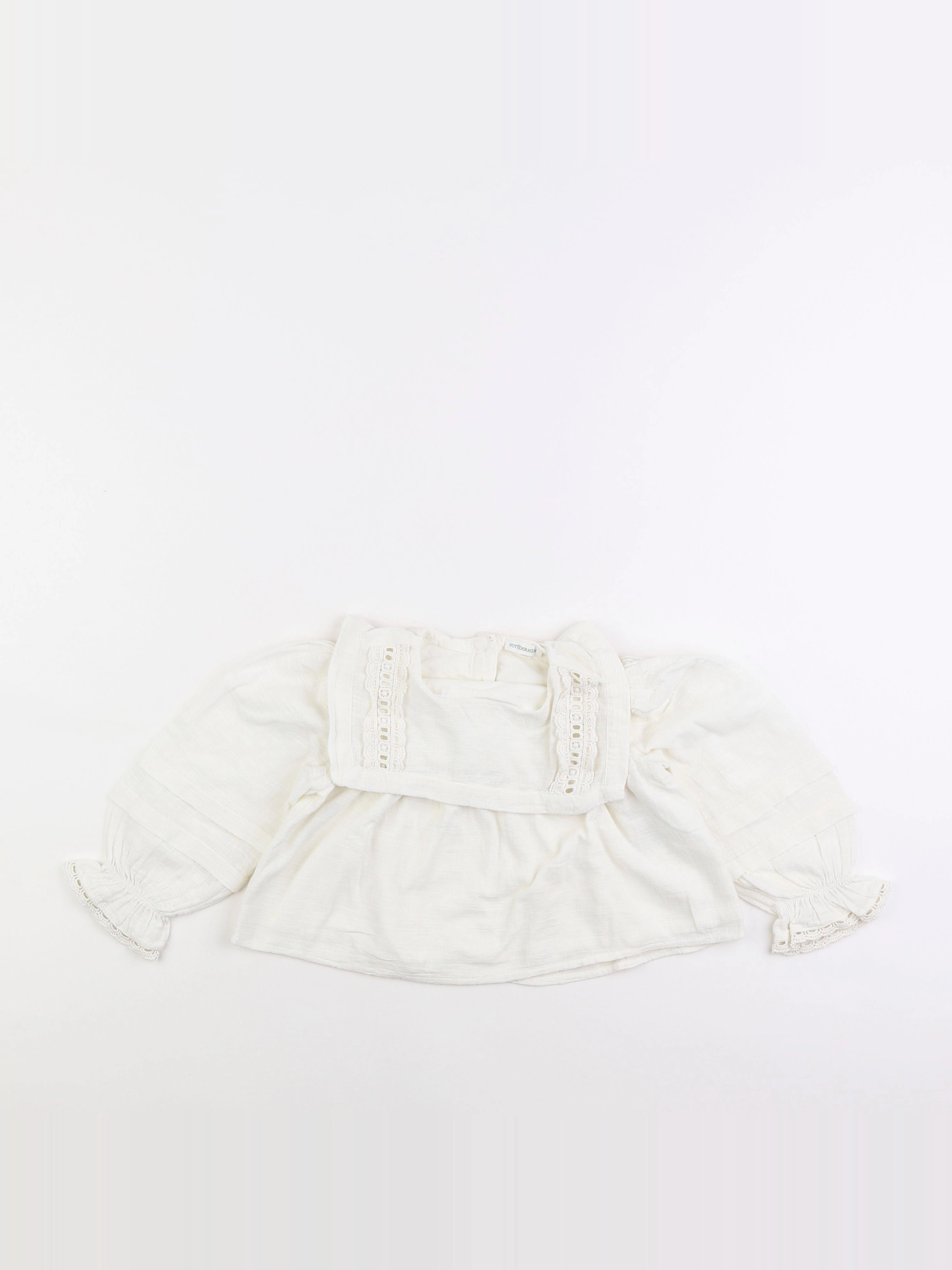 Vertbaudet - blouse blanc - 3 ans