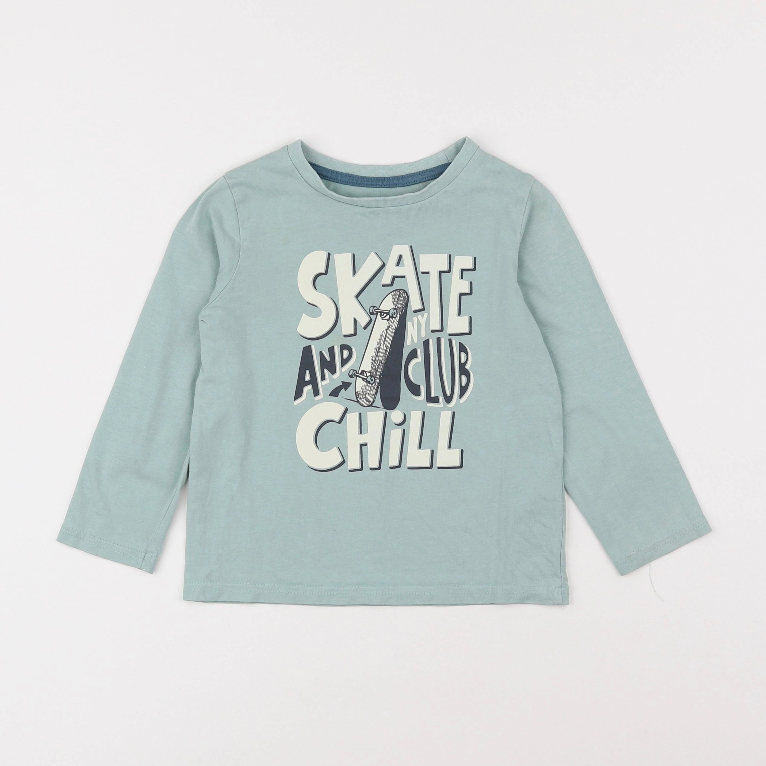 Vertbaudet - tee-shirt bleu - 4 ans