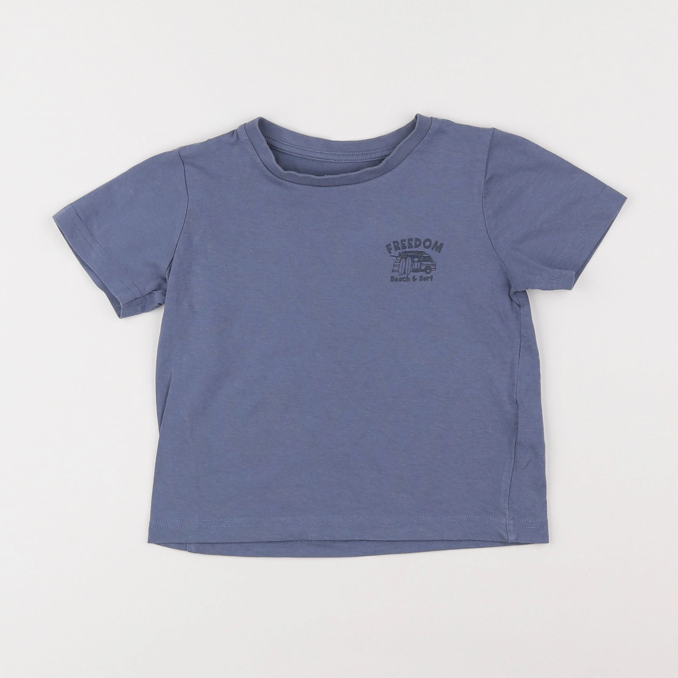 Vertbaudet - tee-shirt bleu - 4 ans