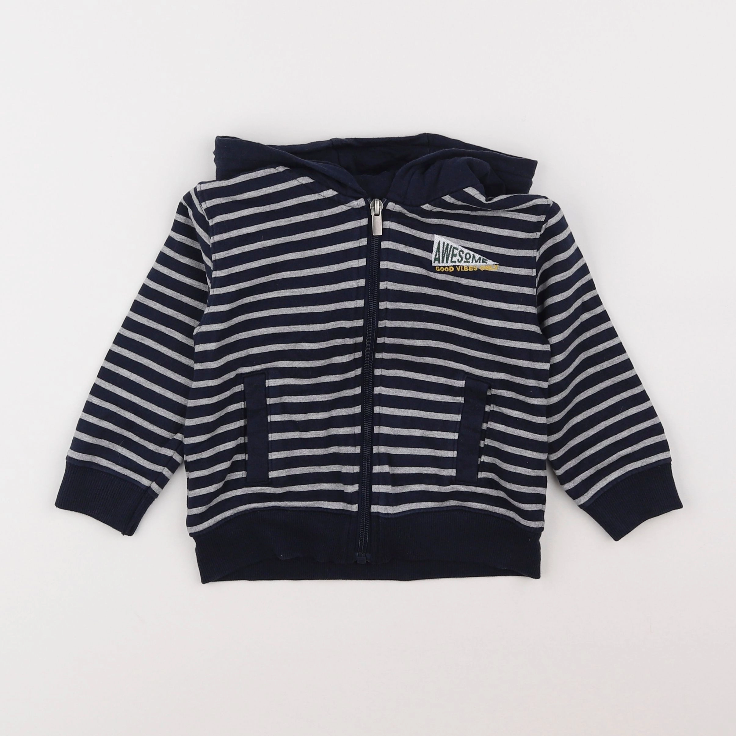 La Redoute - sweat bleu - 3 ans