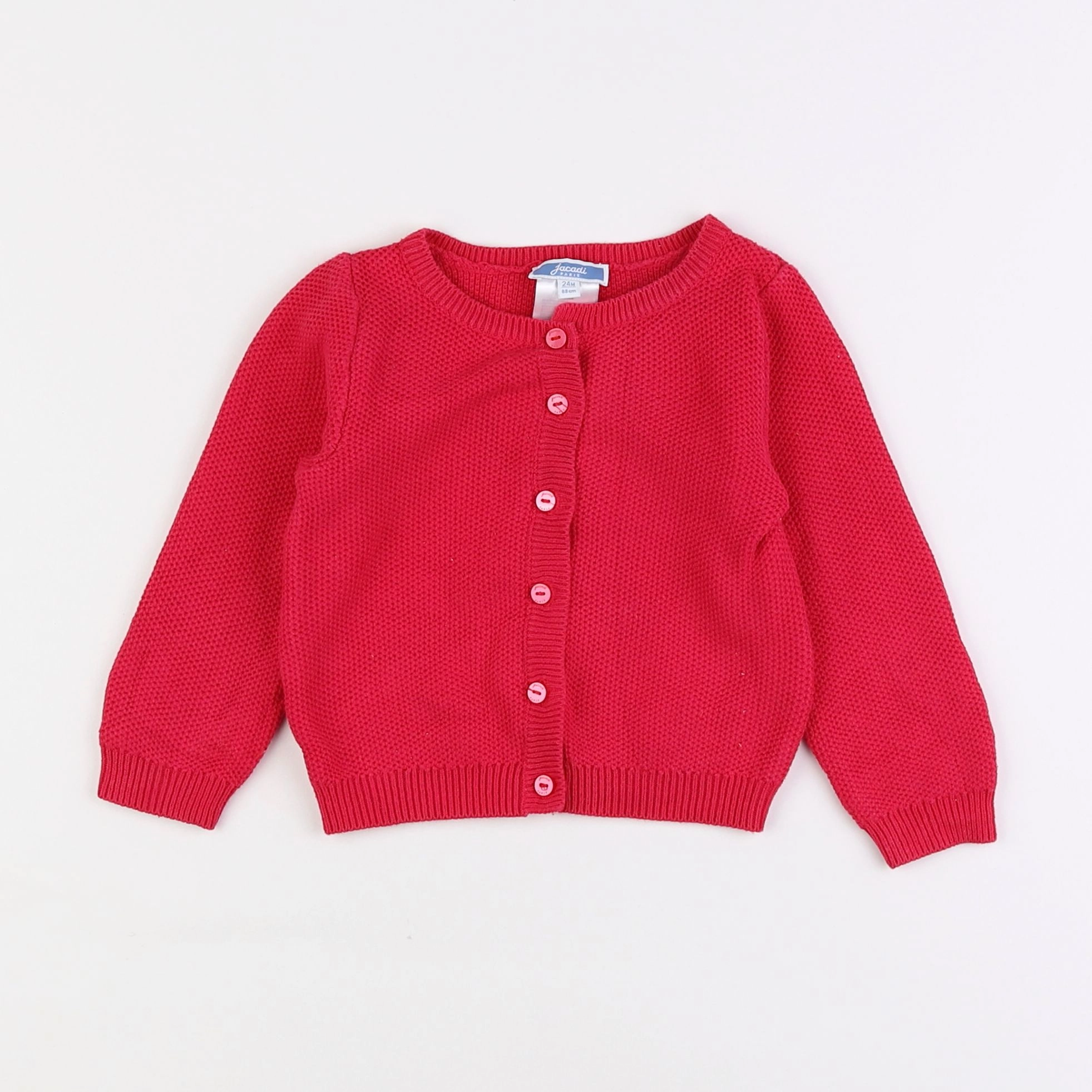 Jacadi - gilet rose - 2 ans