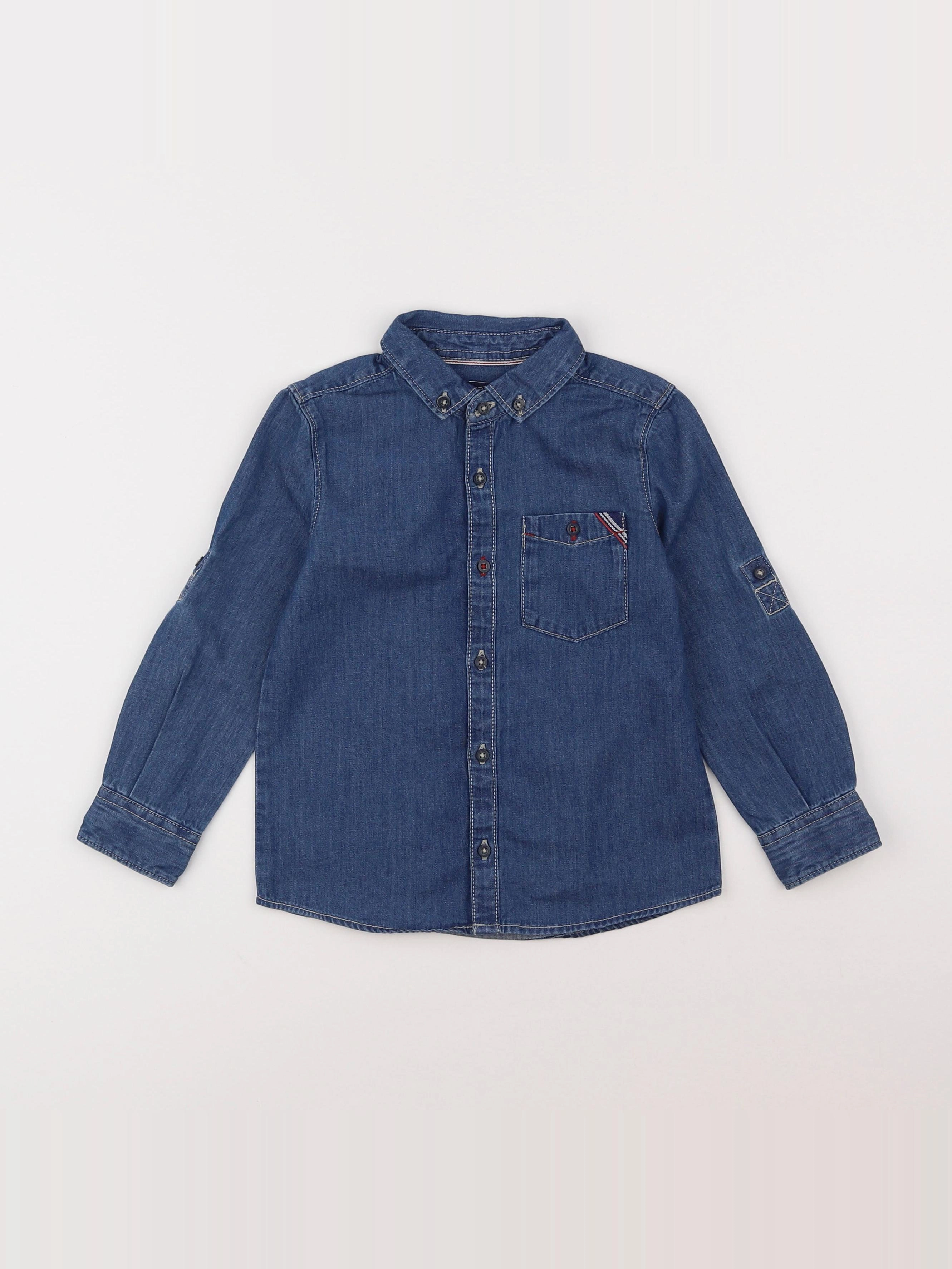 Okaidi - chemise bleu - 3 ans