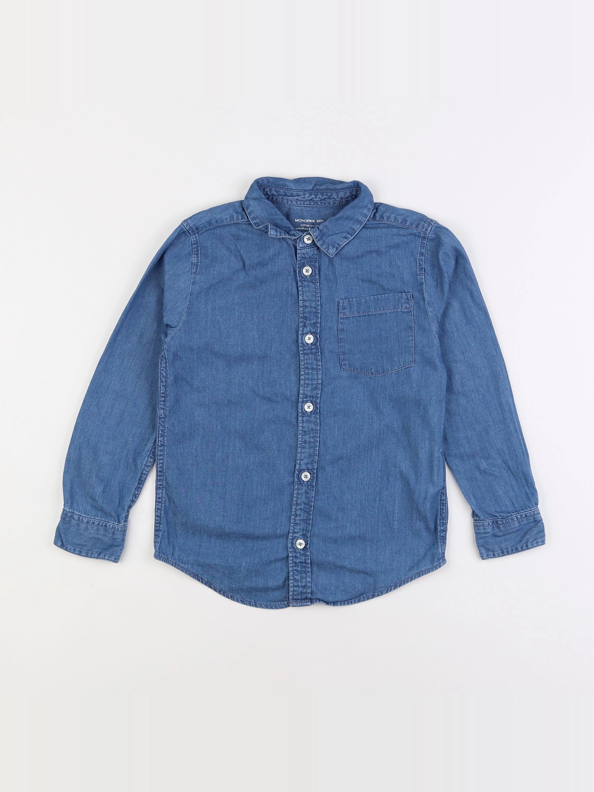 Monoprix - chemise bleu - 6 ans