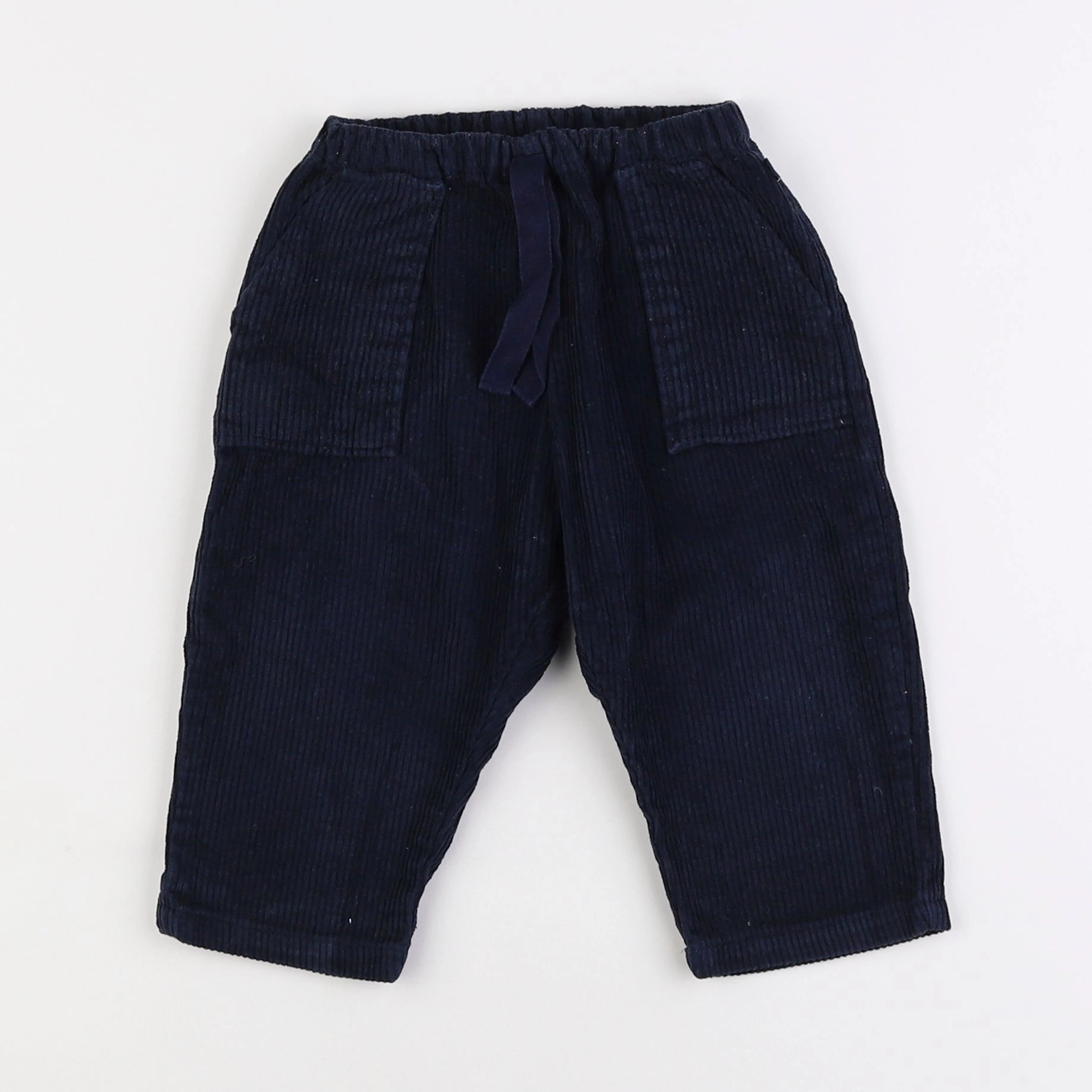 Petit Bateau - pantalon bleu - 18 mois