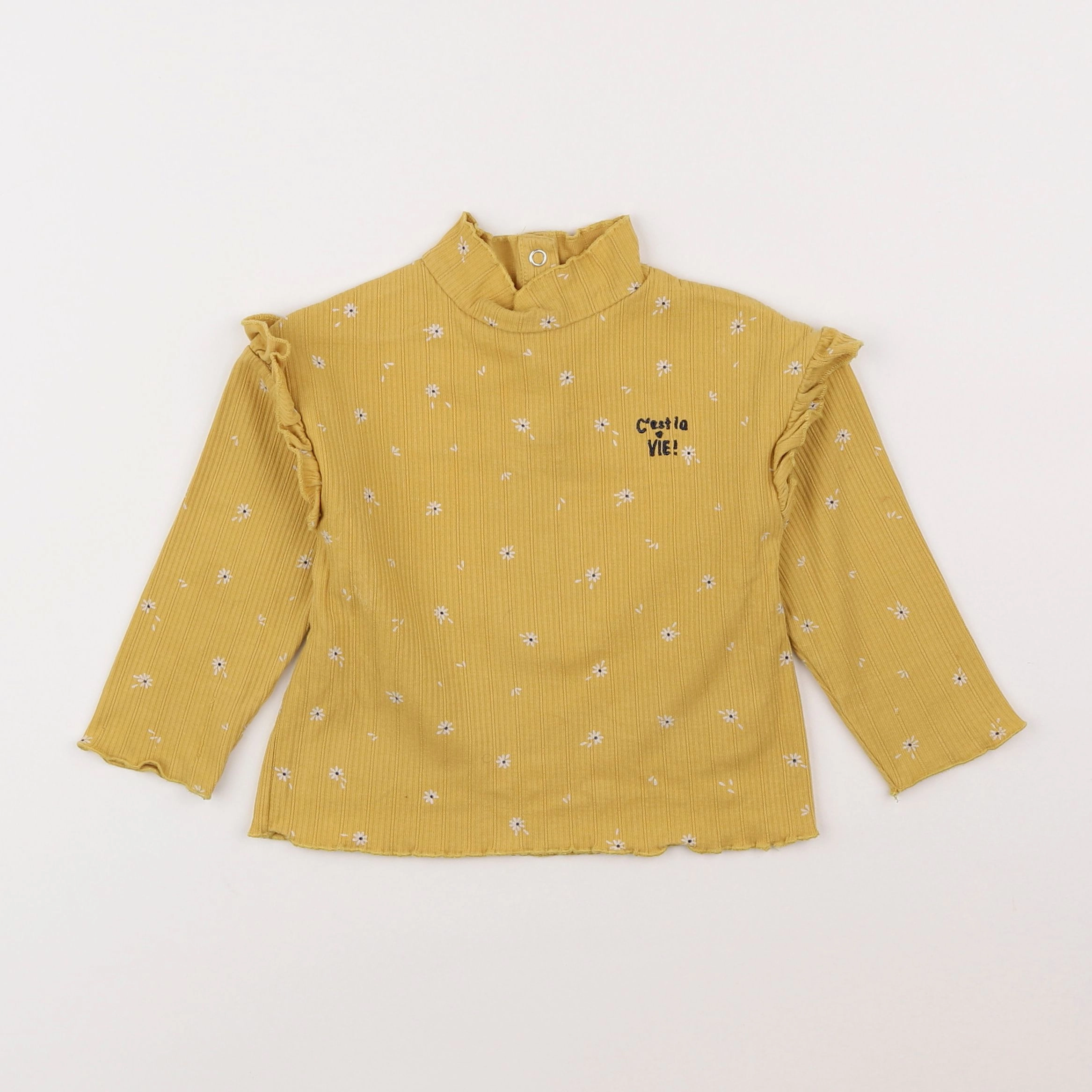 Vertbaudet - tee-shirt jaune - 2 ans