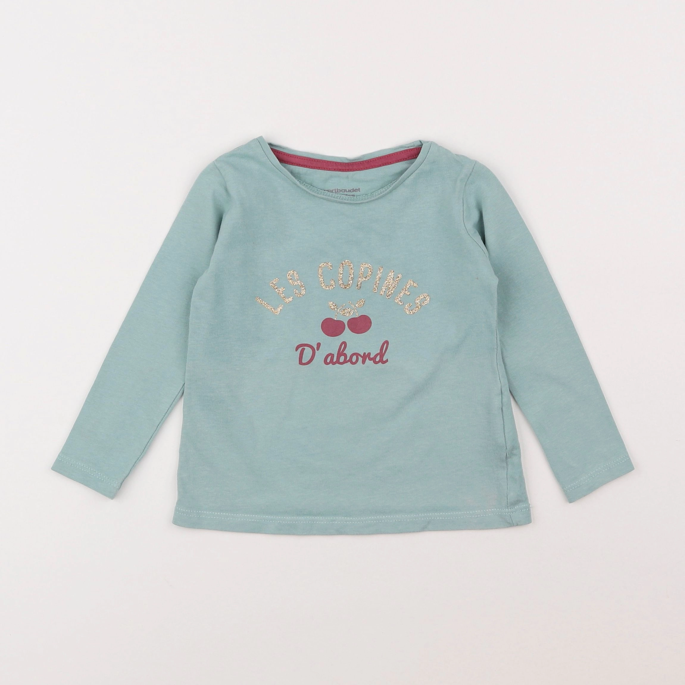 Vertbaudet - tee-shirt vert - 2 ans