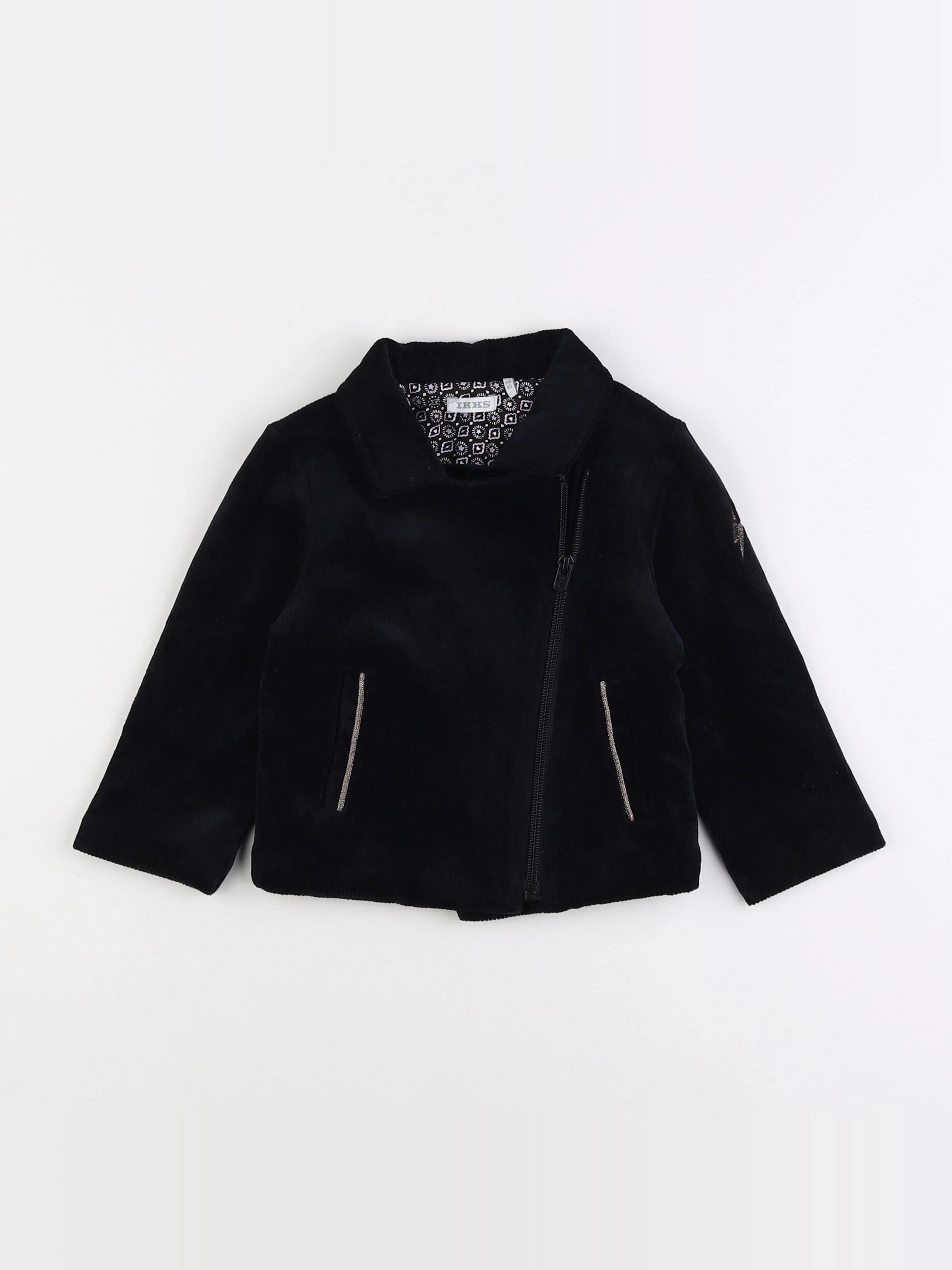 IKKS - veste doublé noir - 2 ans