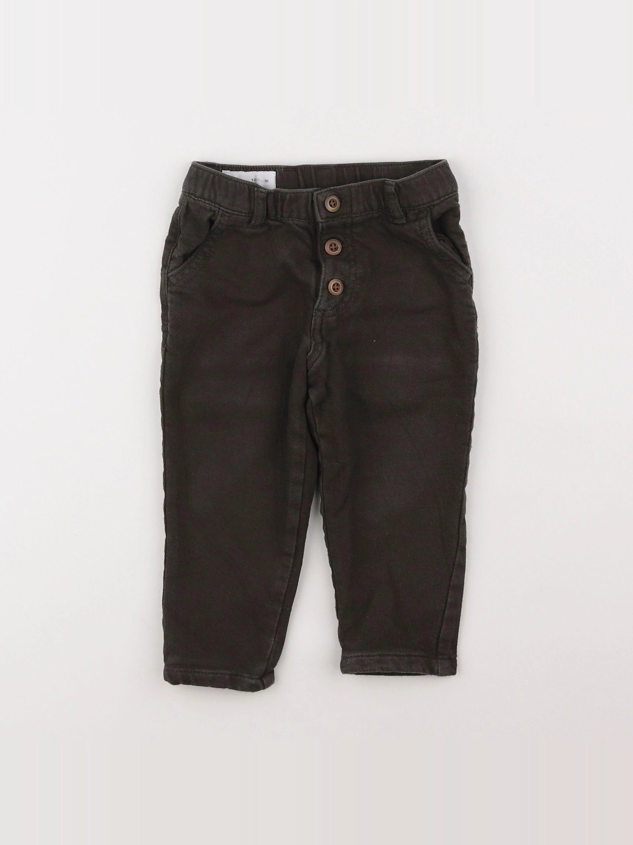 Zara - pantalon gris - 12/18 mois