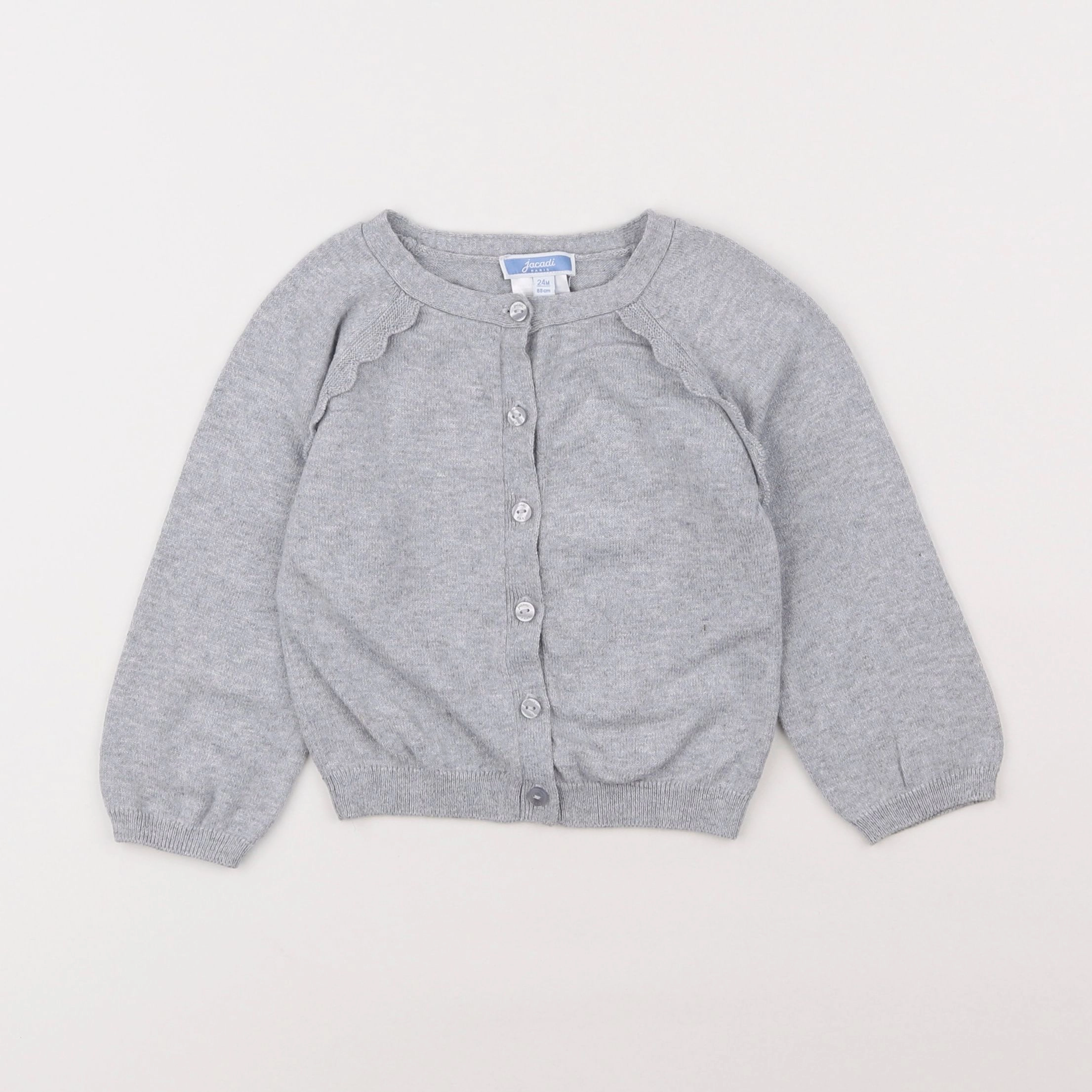 Jacadi - gilet gris - 2 ans