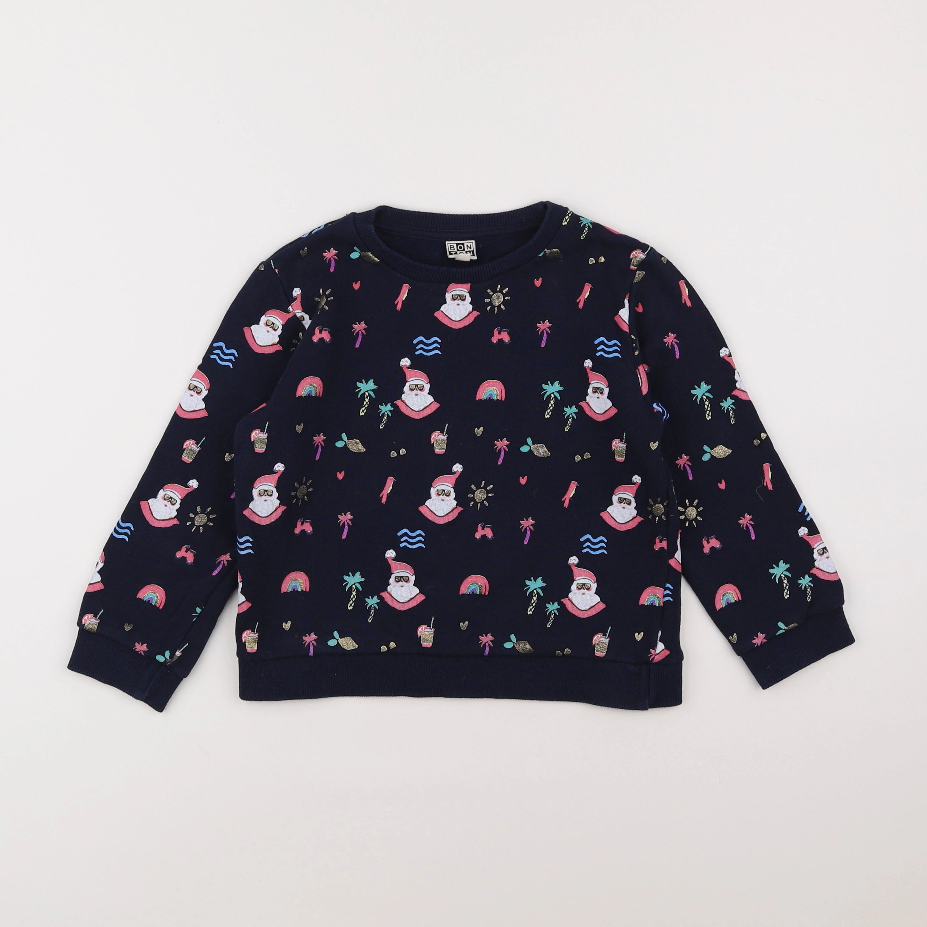 Bonton - sweat bleu - 6 ans