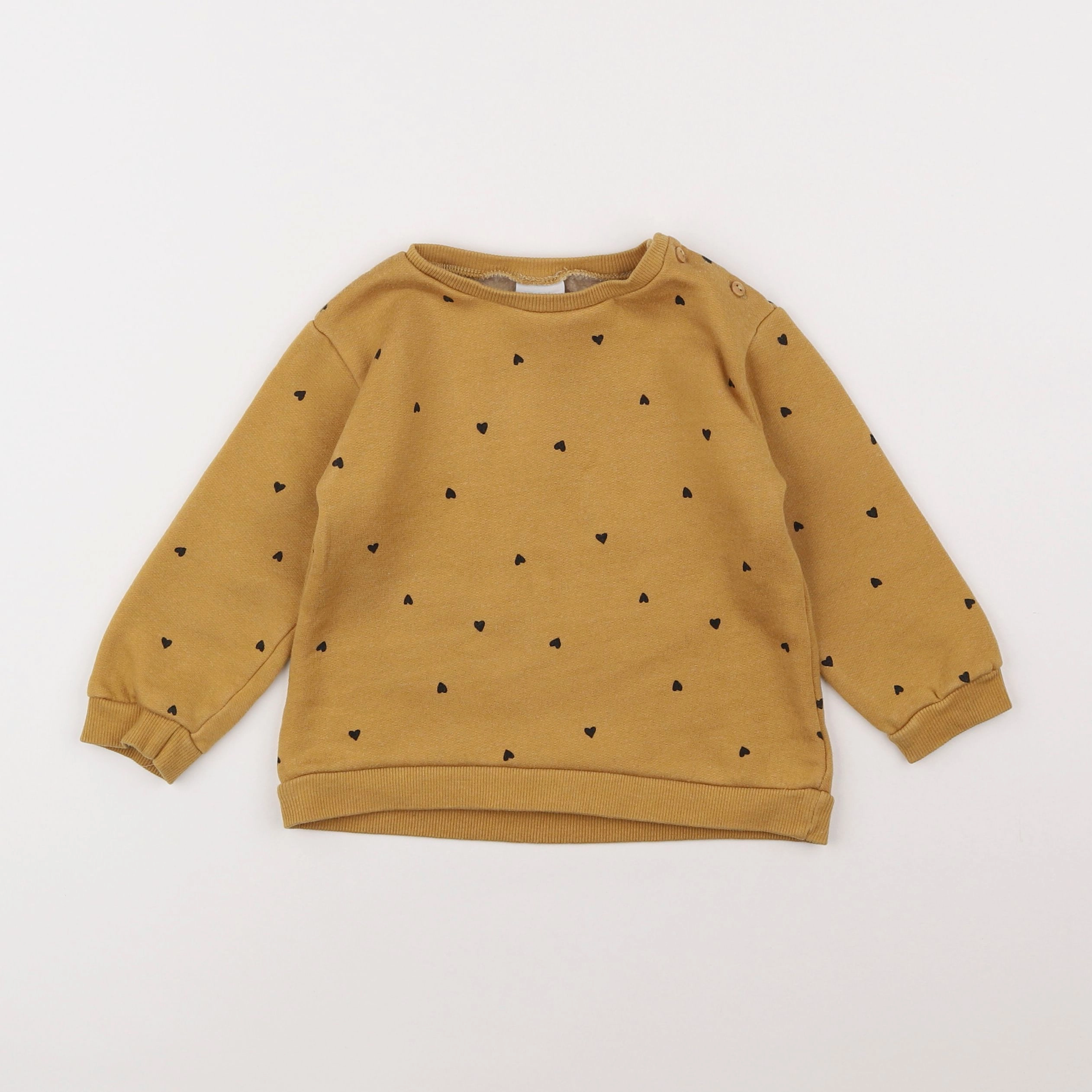 Zara - sweat jaune - 2/3 ans