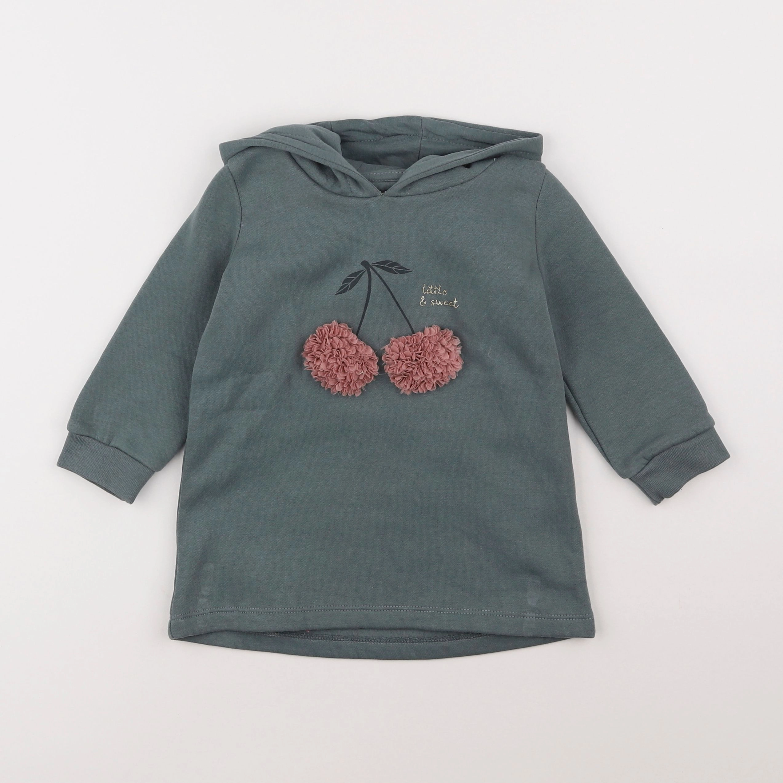 Vertbaudet - robe vert - 2 ans
