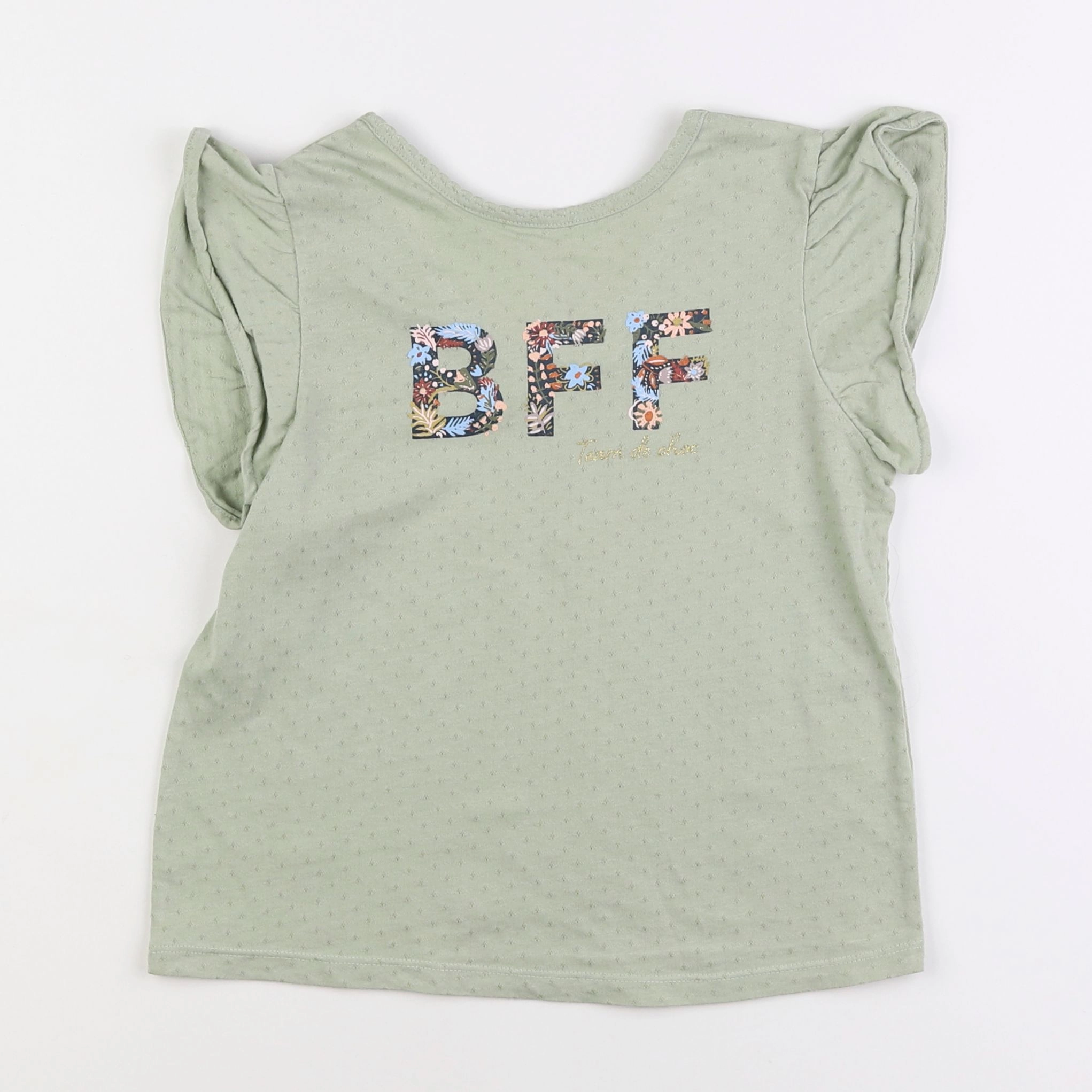 Vertbaudet - tee-shirt vert - 8 ans