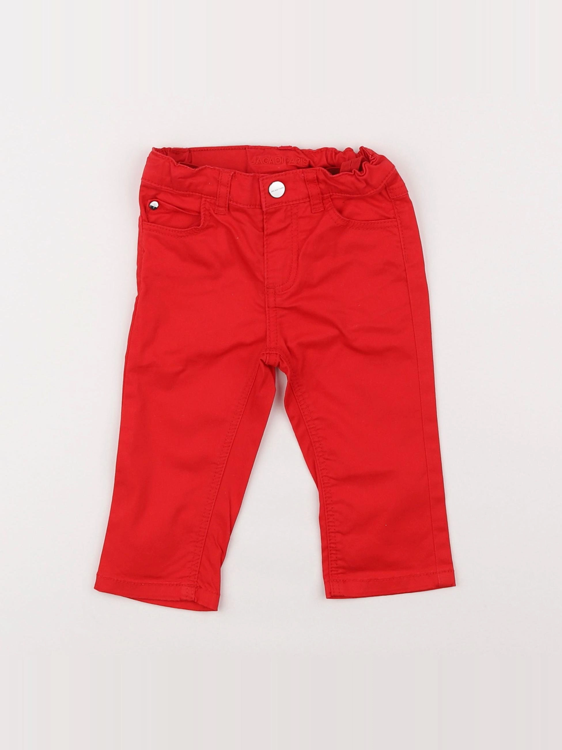 Jacadi - pantalon rouge - 12 mois