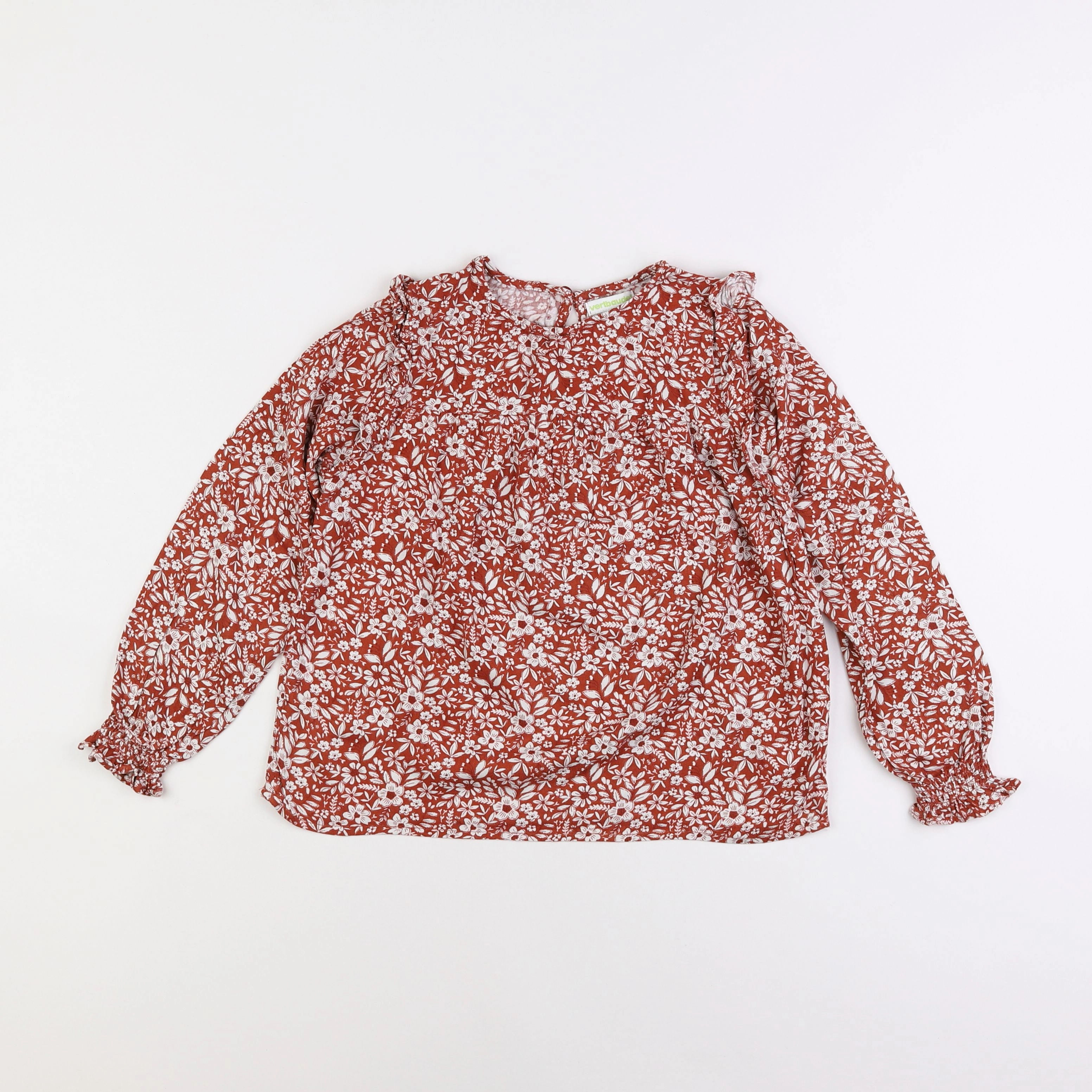 Vertbaudet - blouse marron - 8 ans