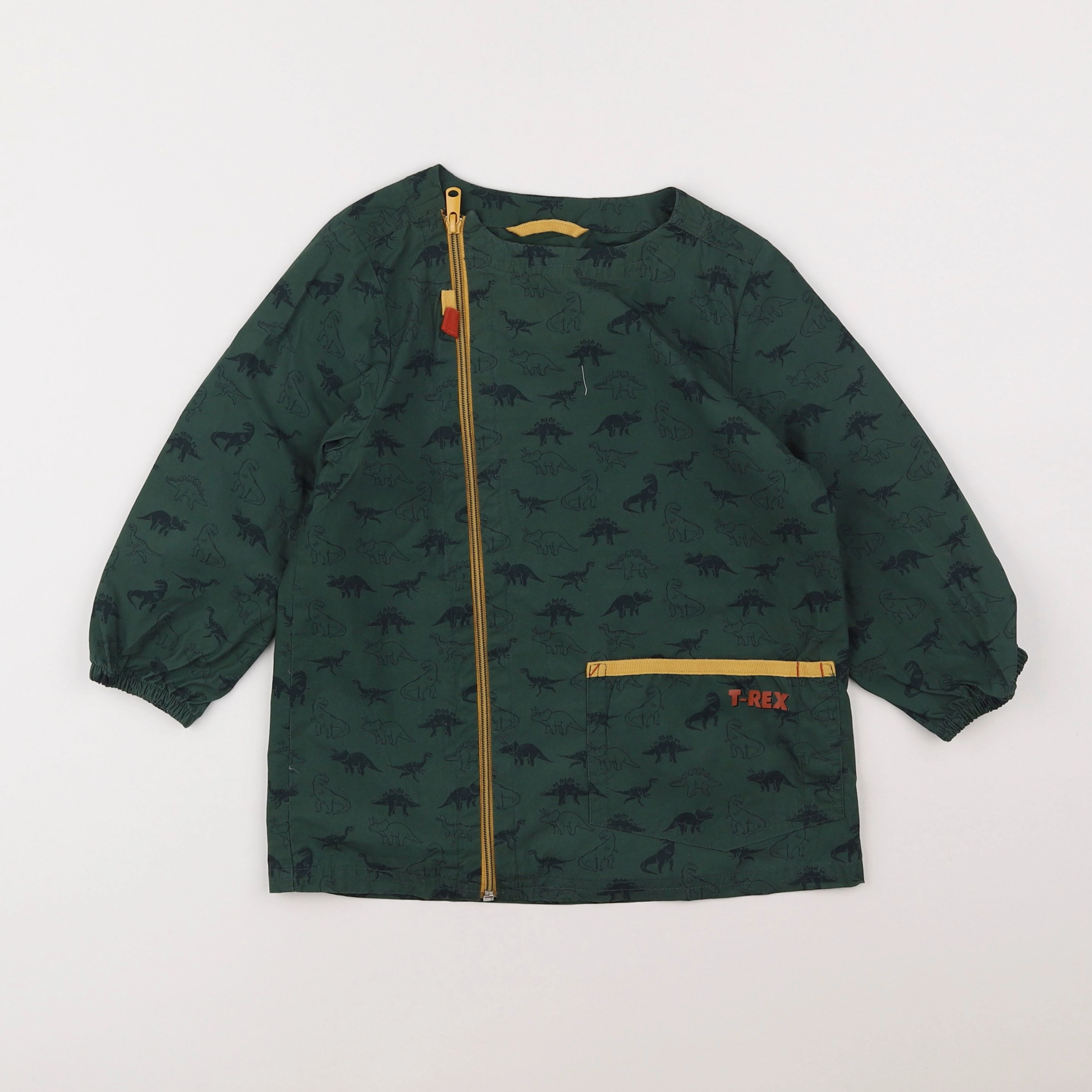 Vertbaudet - blouse d'école vert - 4 ans