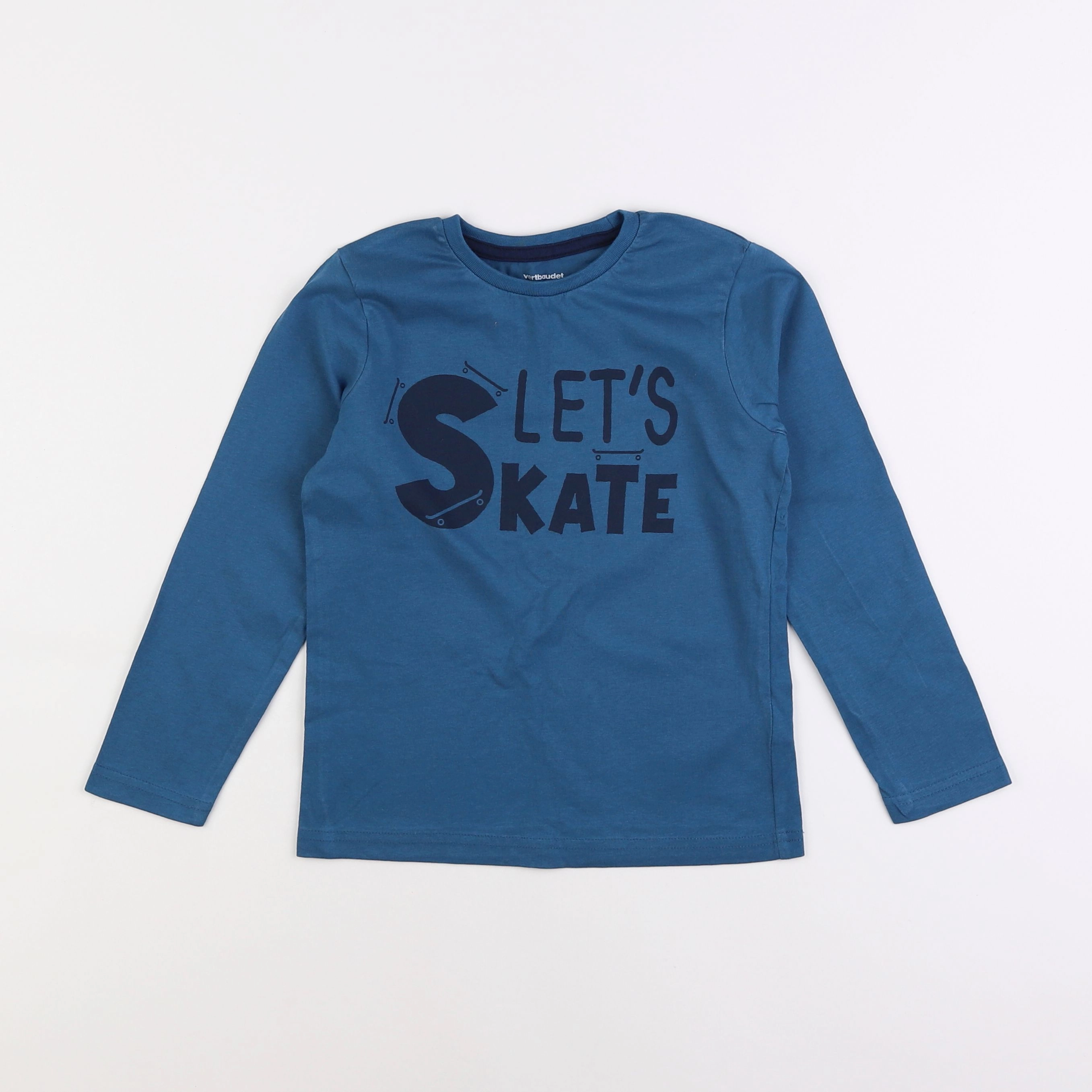 Vertbaudet - tee-shirt bleu - 6 ans