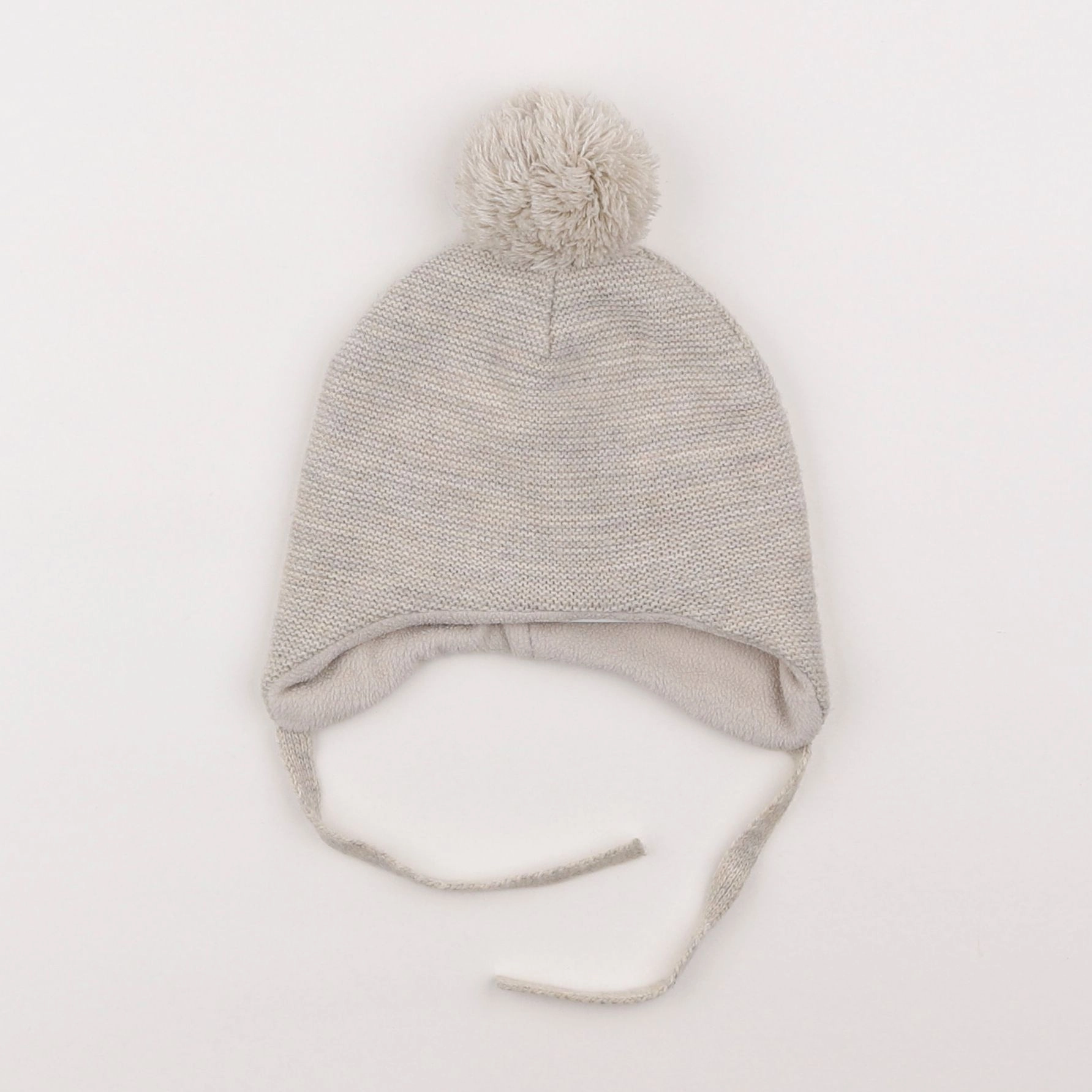 H&M - bonnet beige - 9/12 mois