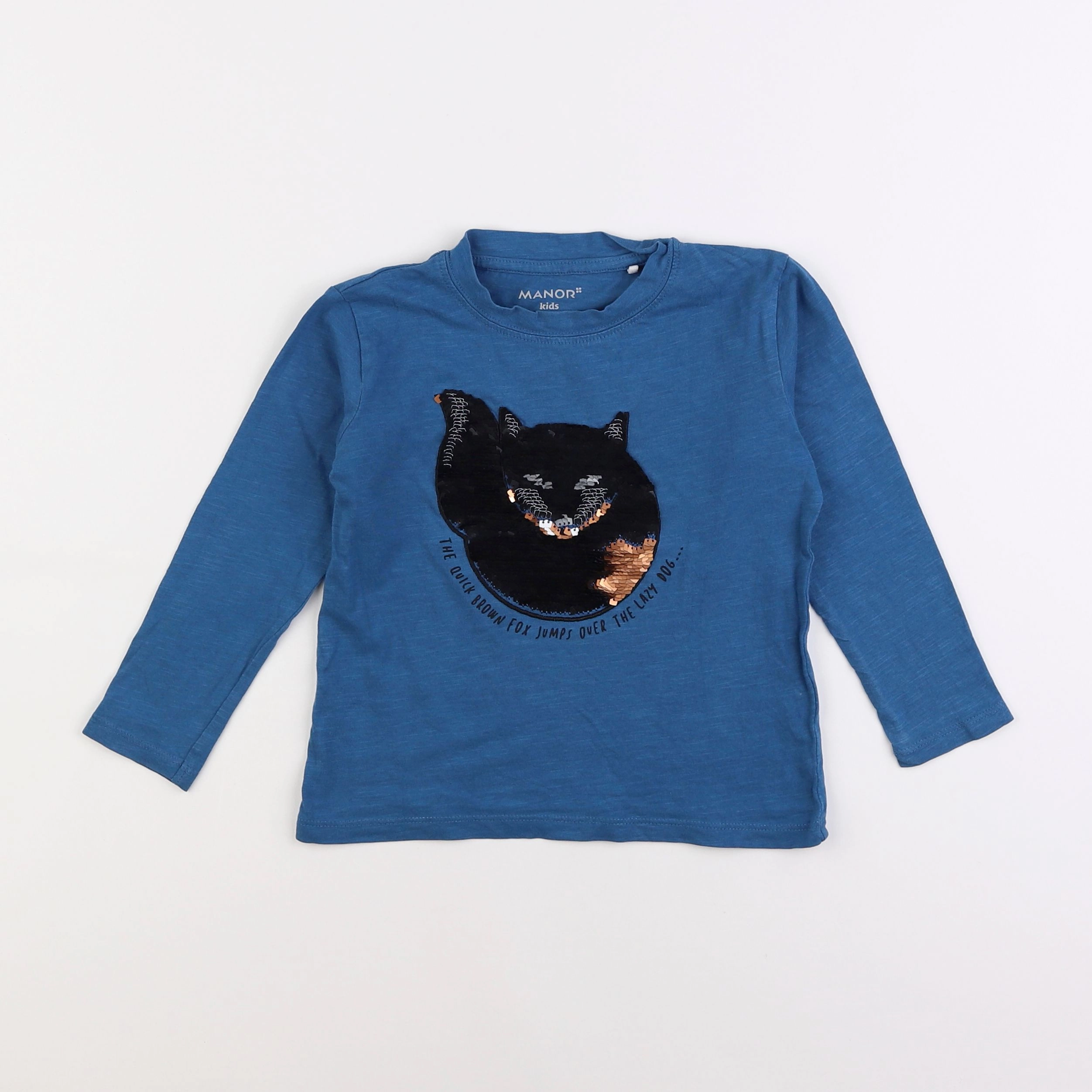 Manor Kids - tee-shirt bleu - 4 ans