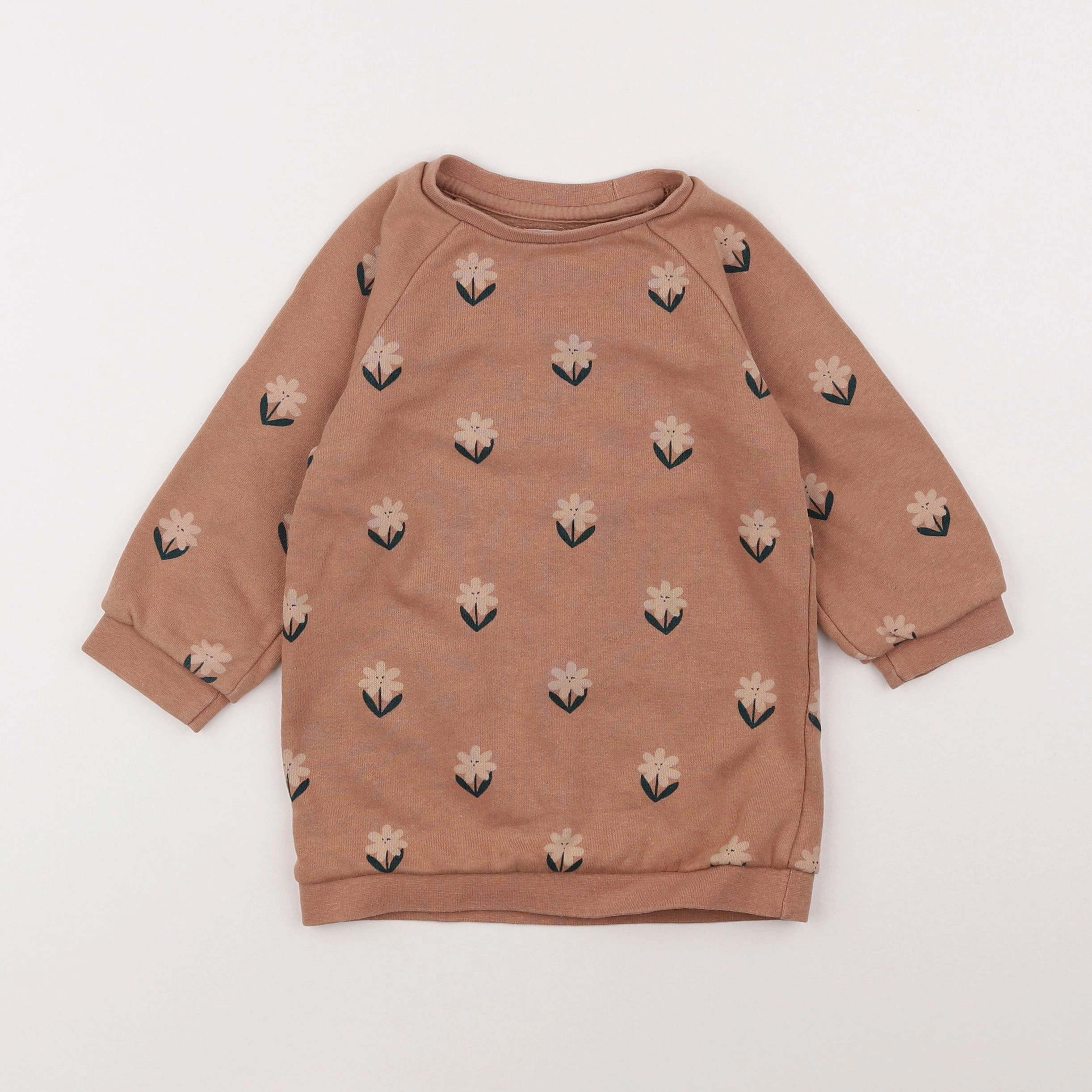 Vertbaudet - sweat marron - 2 ans