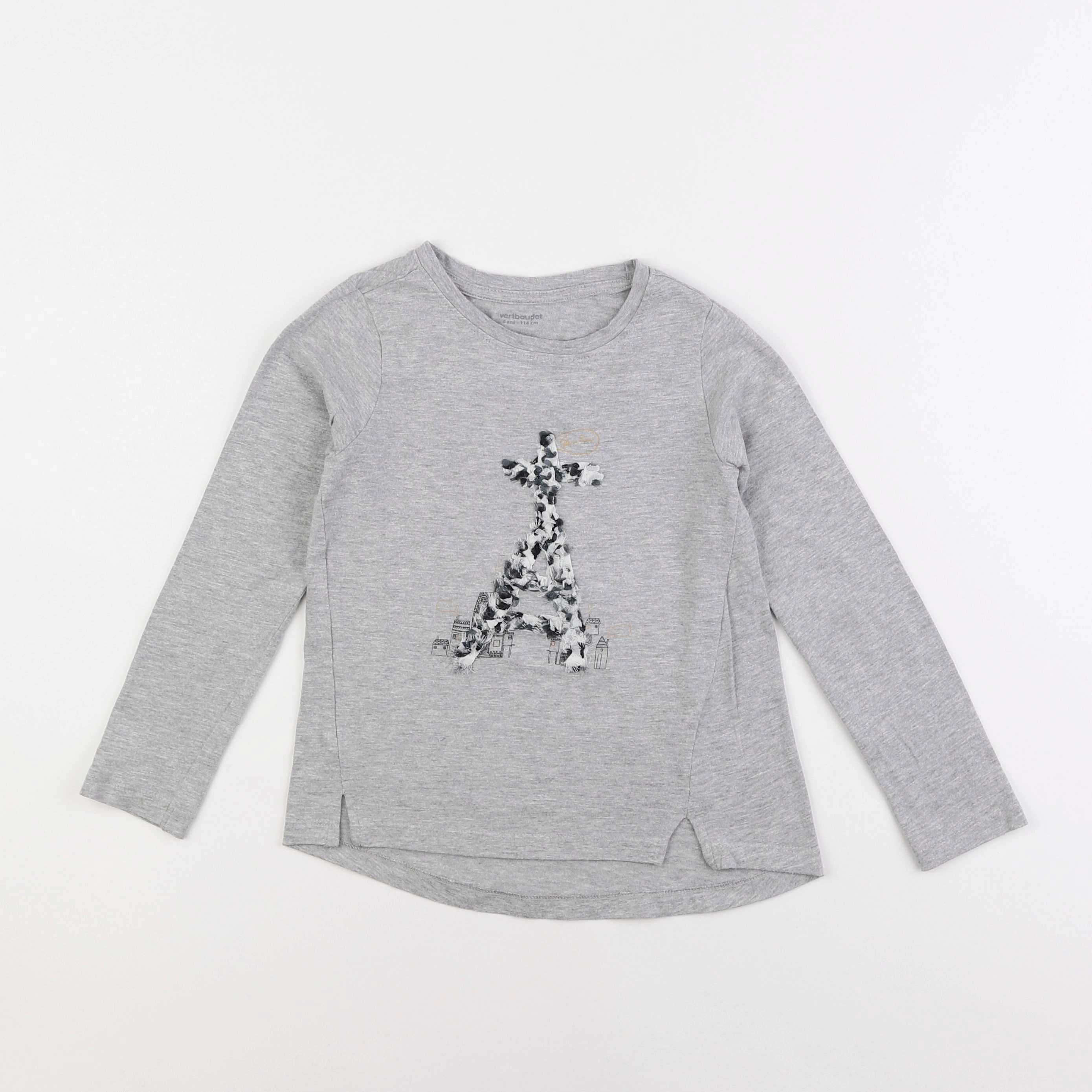 Vertbaudet - tee-shirt gris - 6 ans