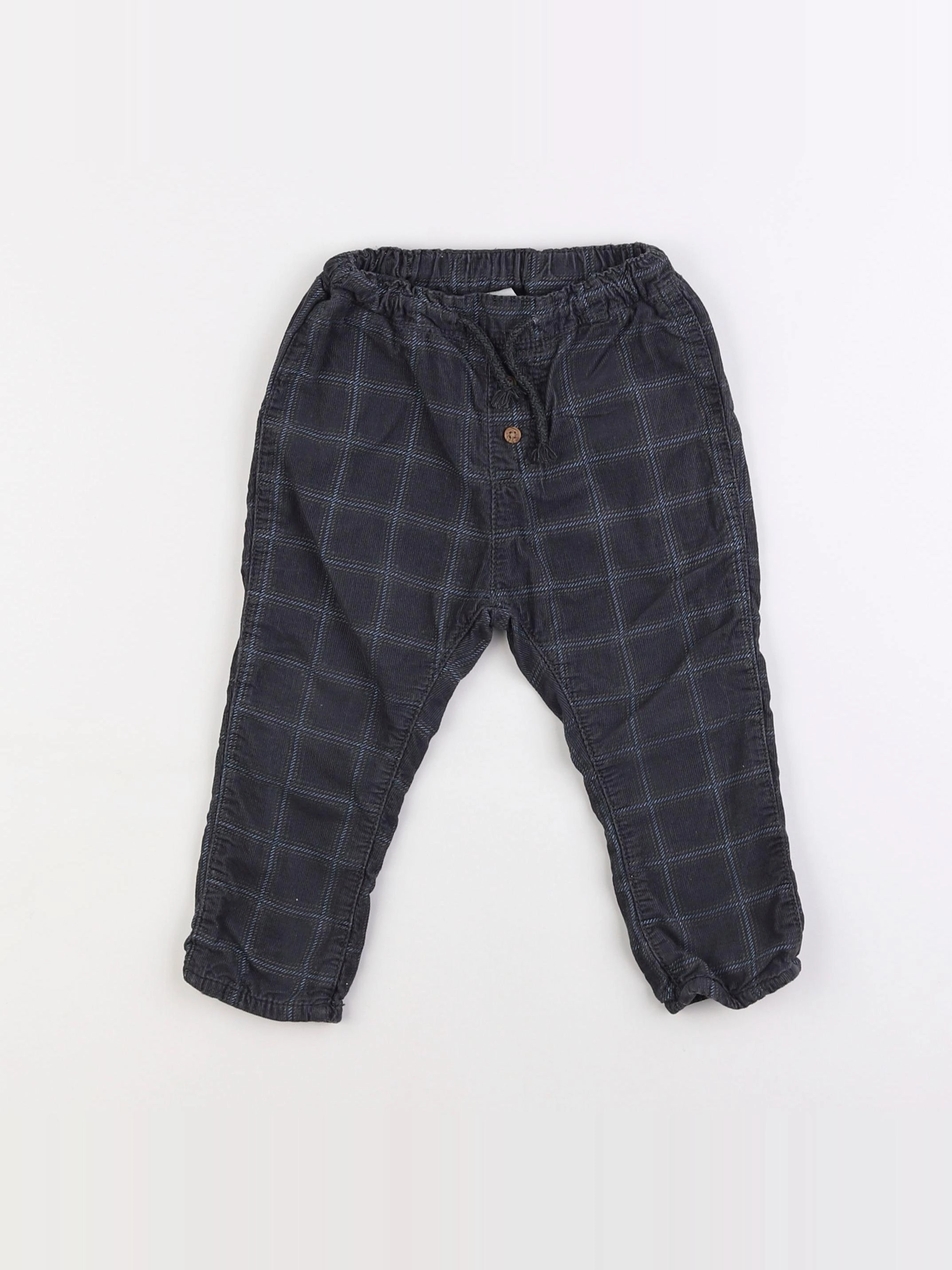 H&M - pantalon gris - 12/18 mois
