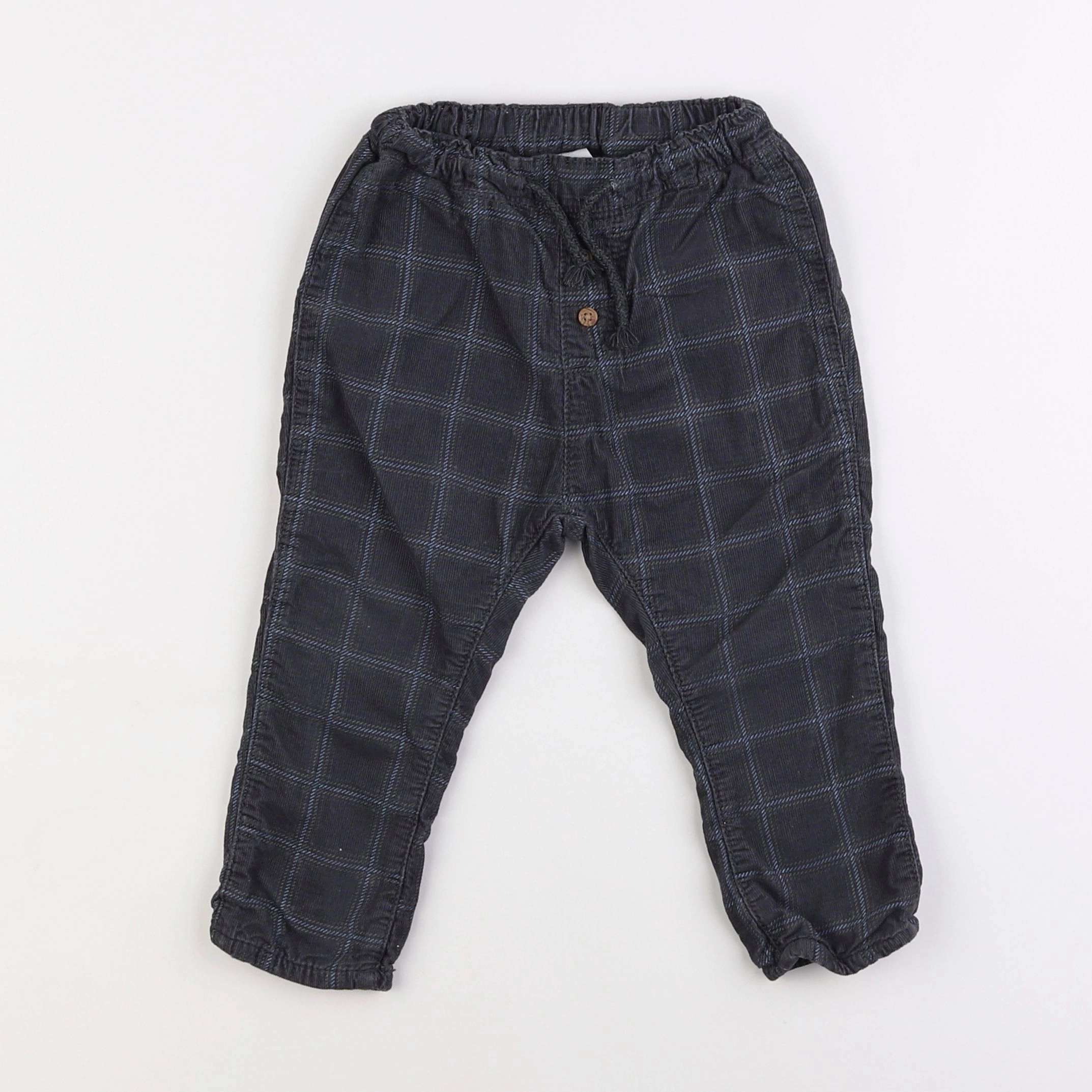 H&M - pantalon gris - 12/18 mois