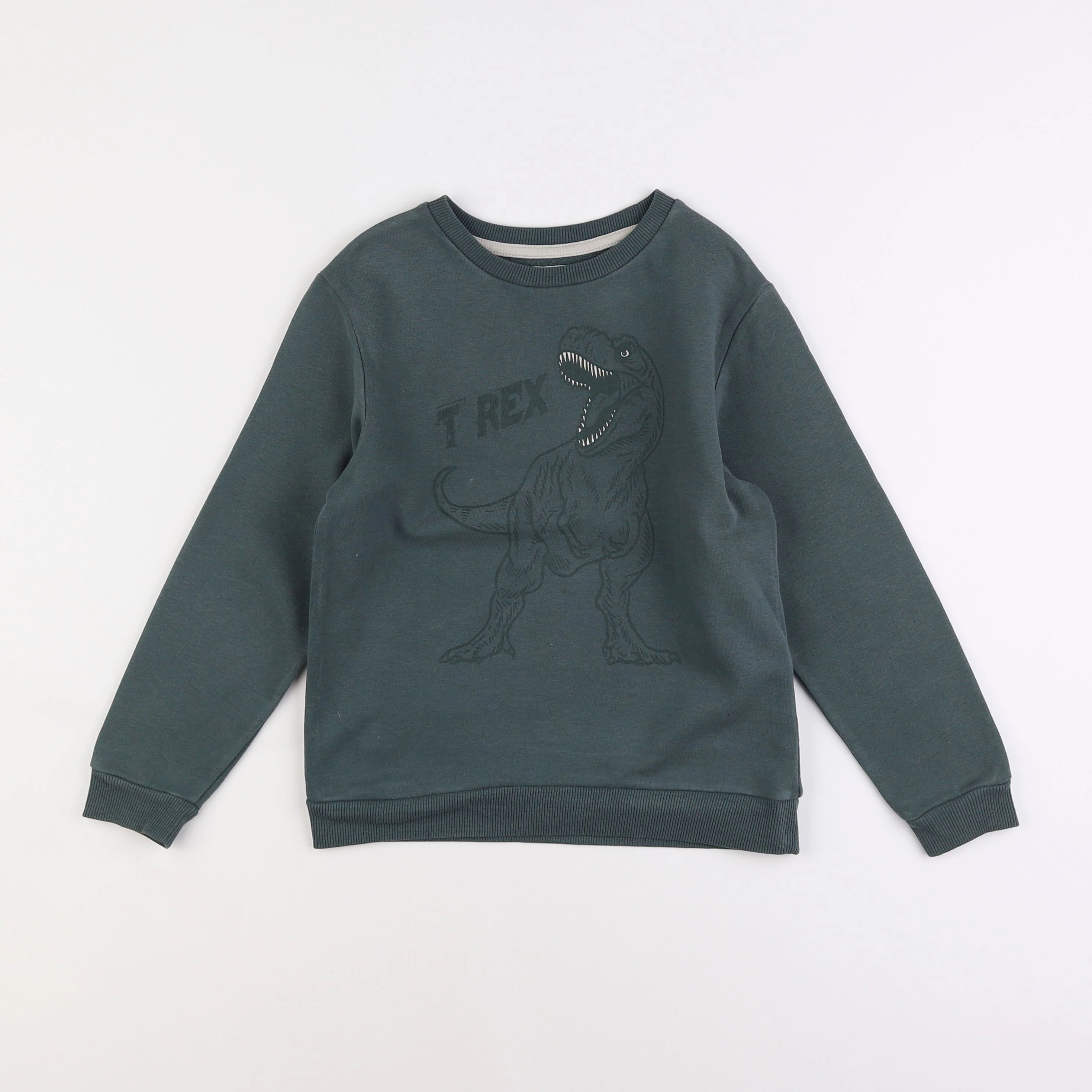 Vertbaudet - sweat vert - 8 ans