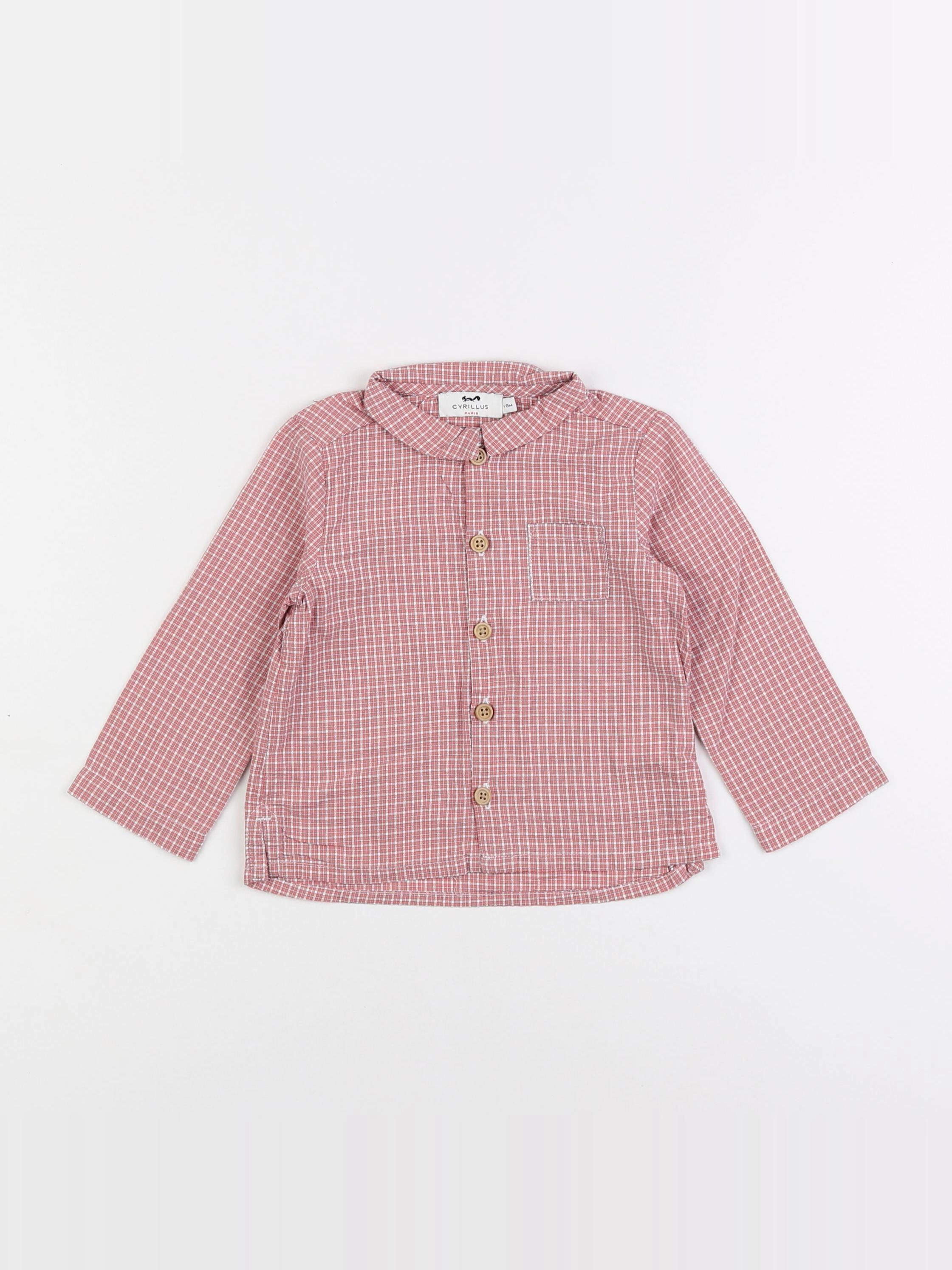 Cyrillus - chemise rouge - 18 mois