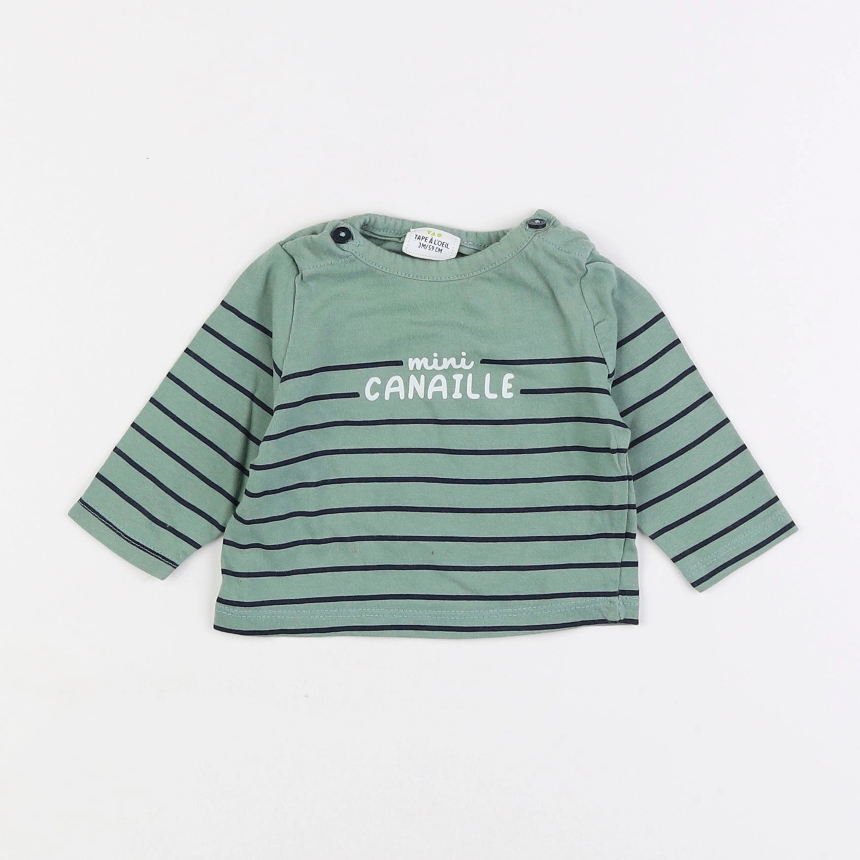 Tape à l'oeil - tee-shirt vert - 3 mois