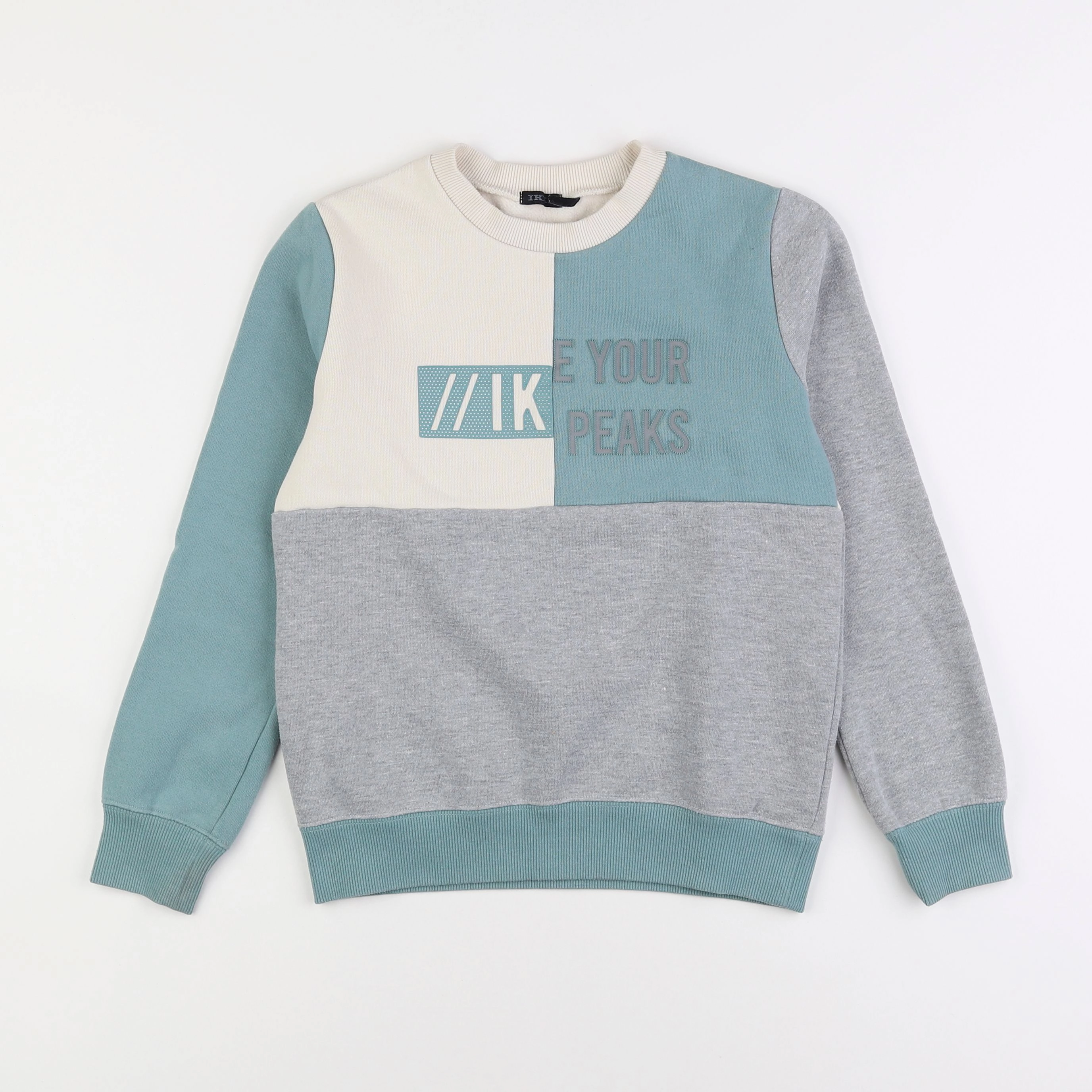 IKKS - sweat bleu - 10 ans