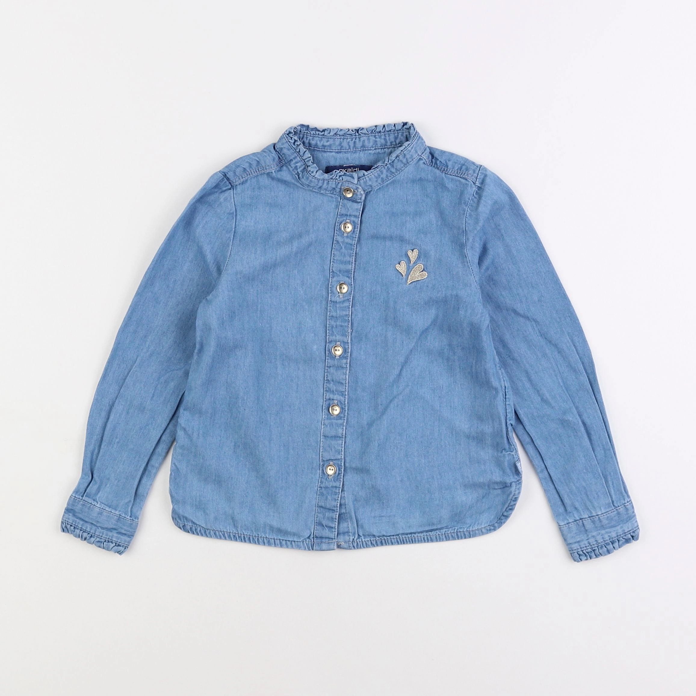 Okaidi - blouse bleu - 3 ans