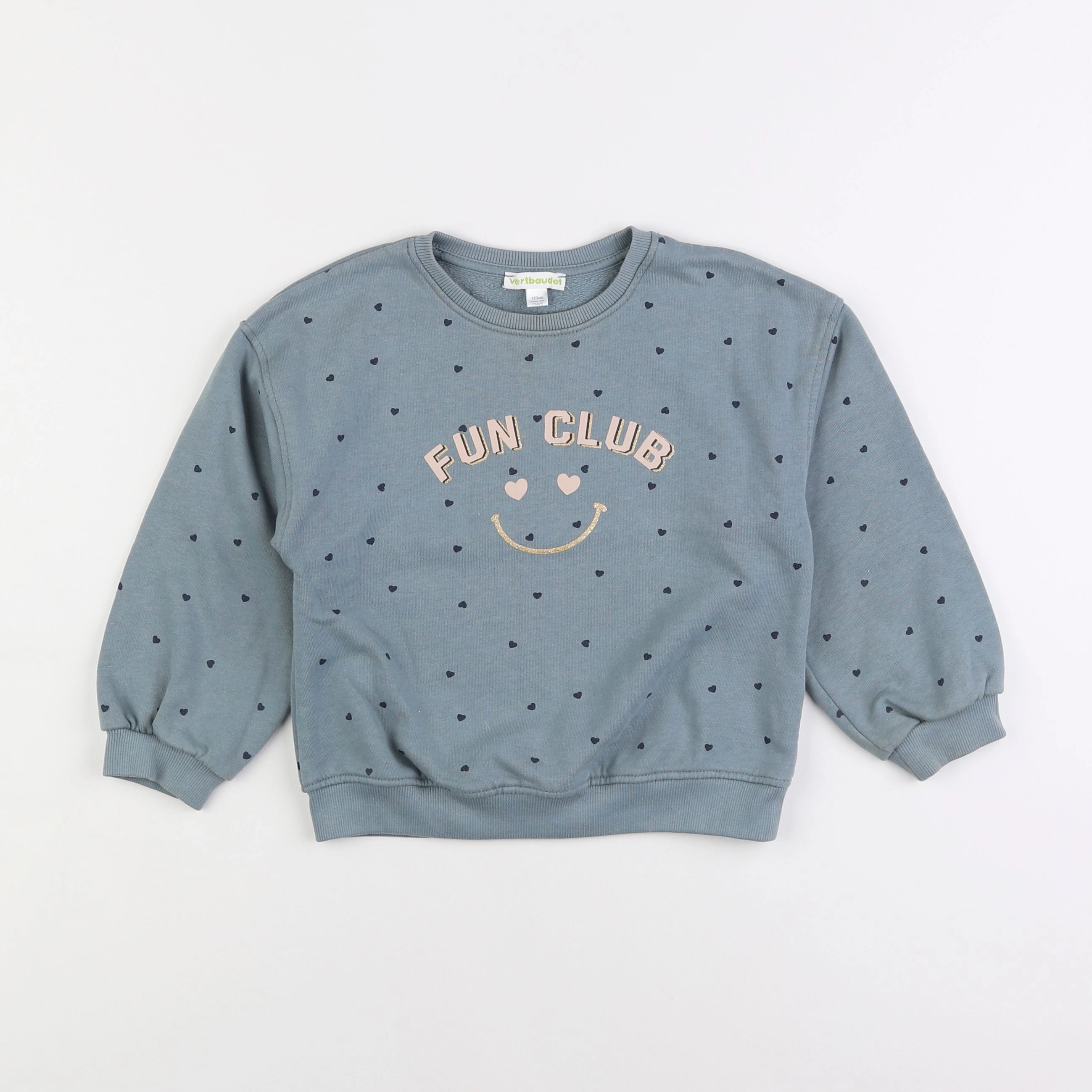 Vertbaudet - sweat bleu - 5 ans