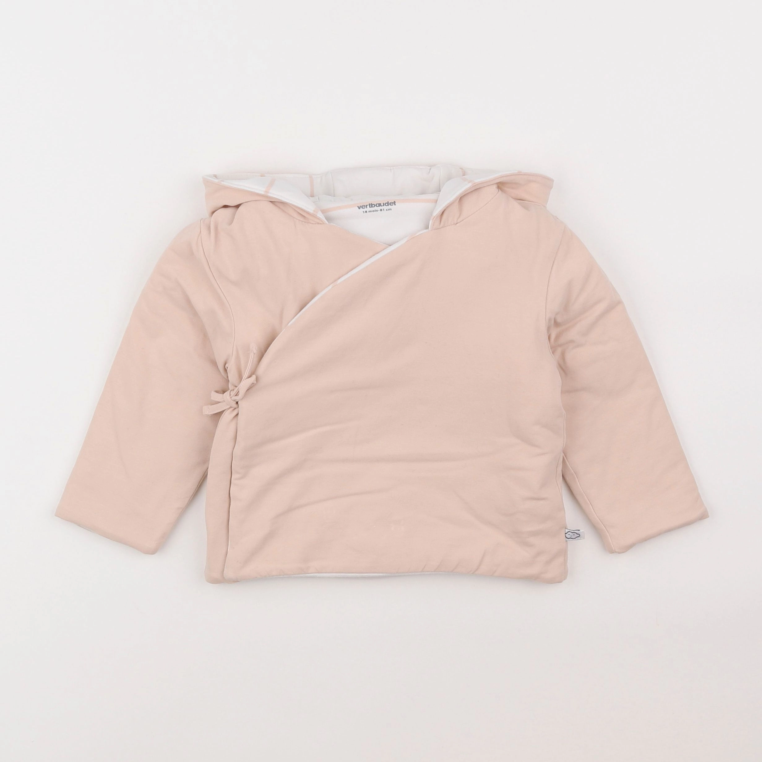 Vertbaudet - sweat rose - 18 mois