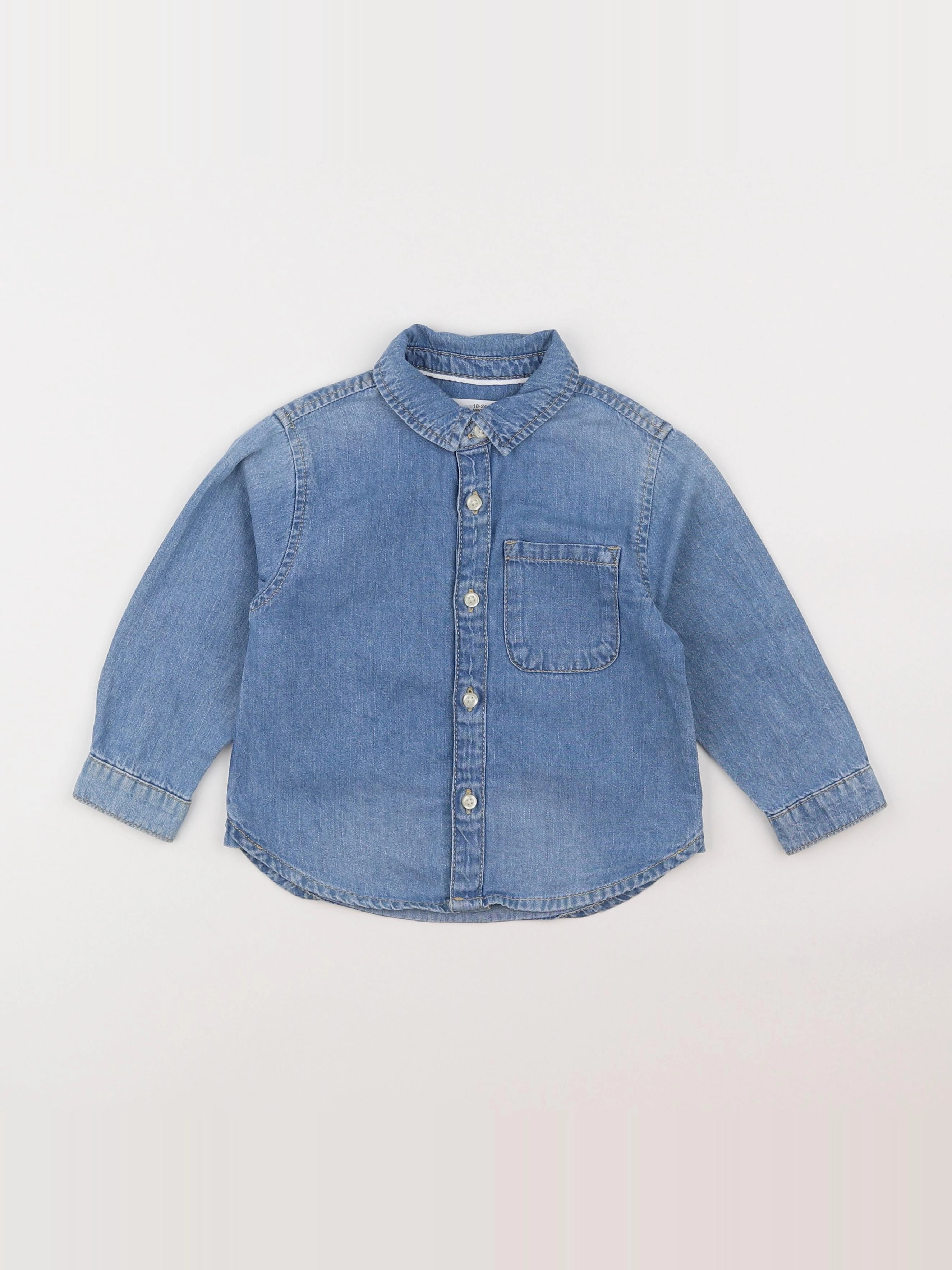 Zara - chemise bleu - 18 mois à 2 ans